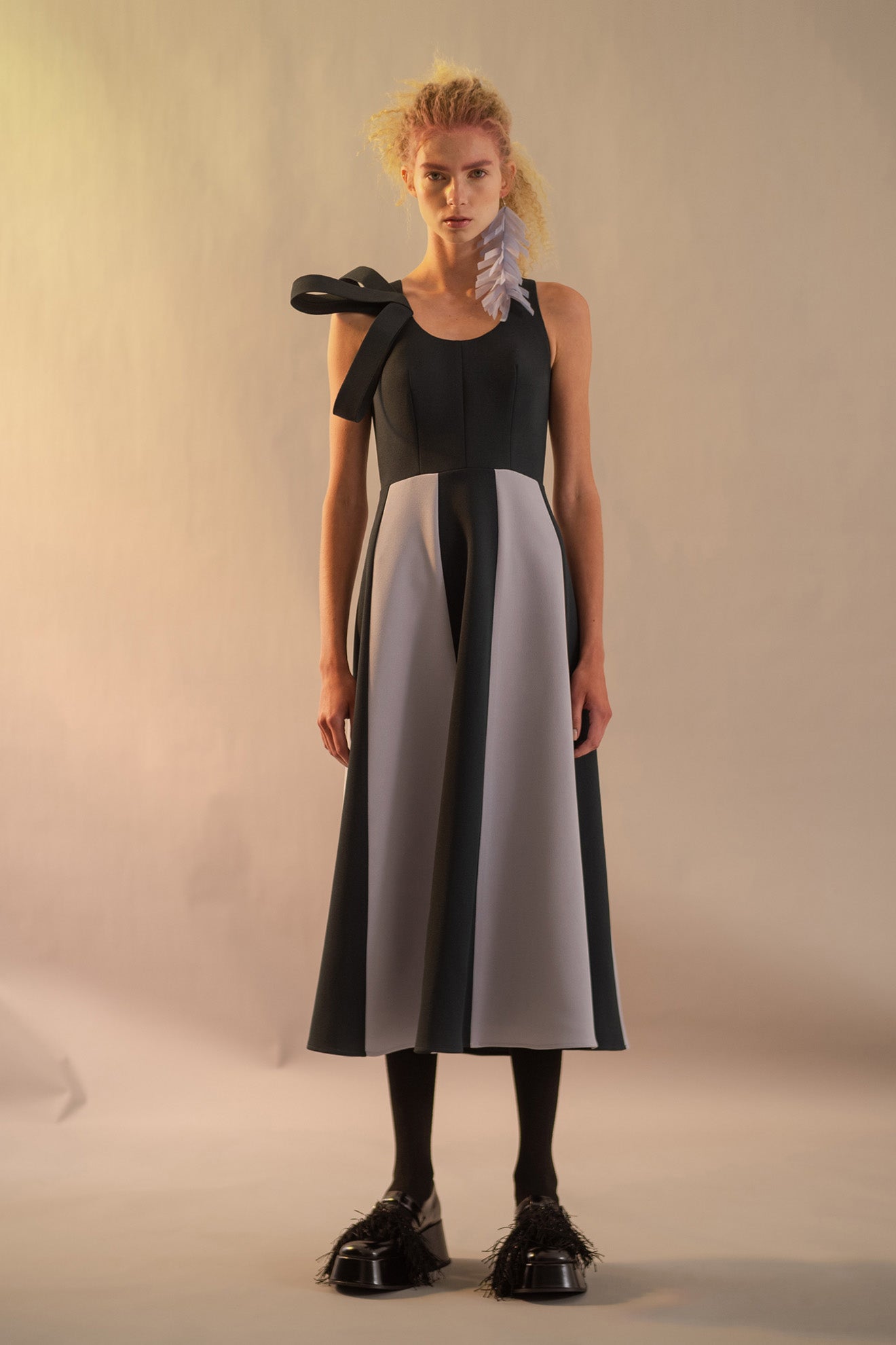 ABALONE Dress in Celtic Green/Ash Blue