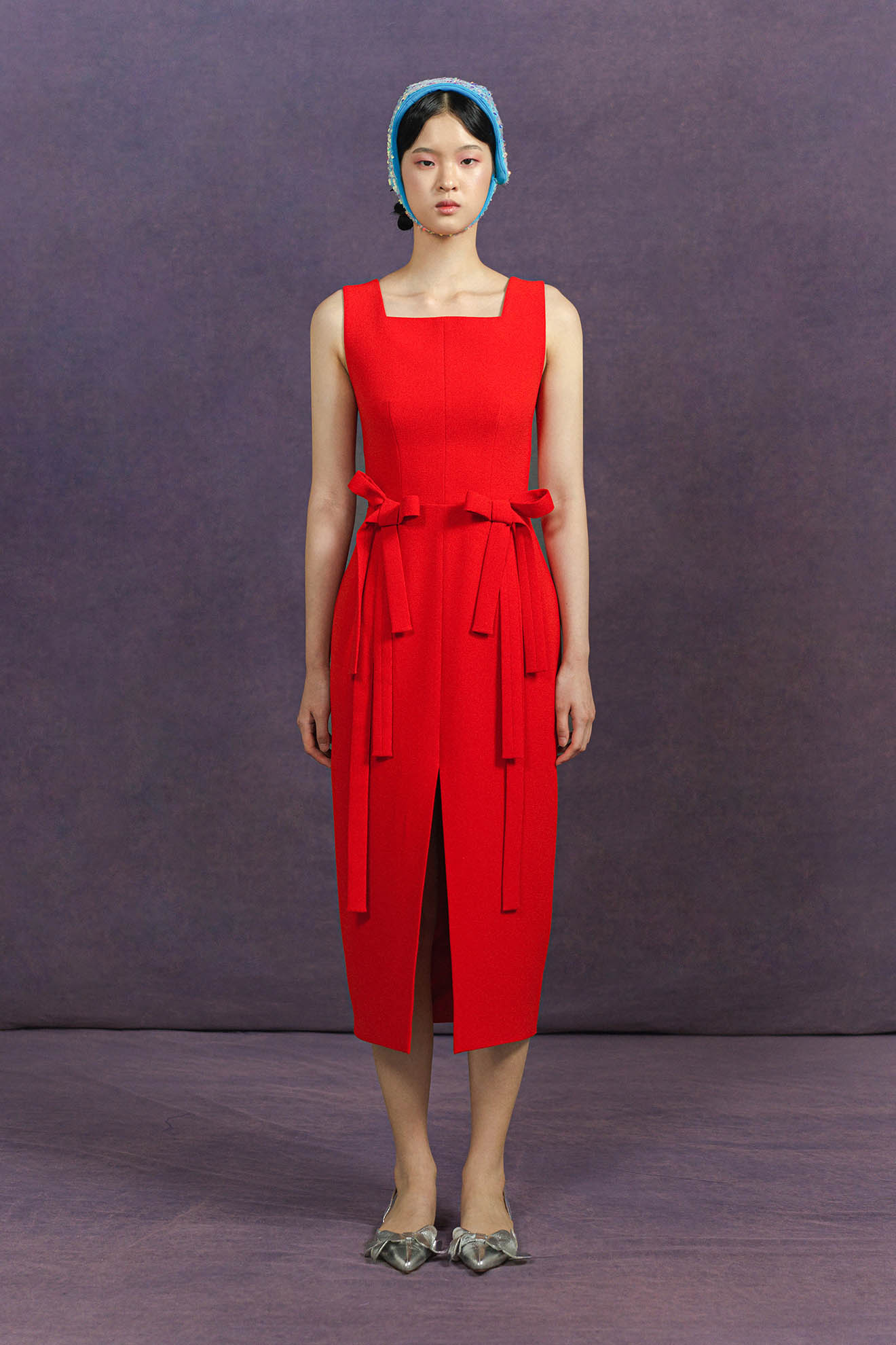 ASSEMBLE Dress in Scarlett Red
