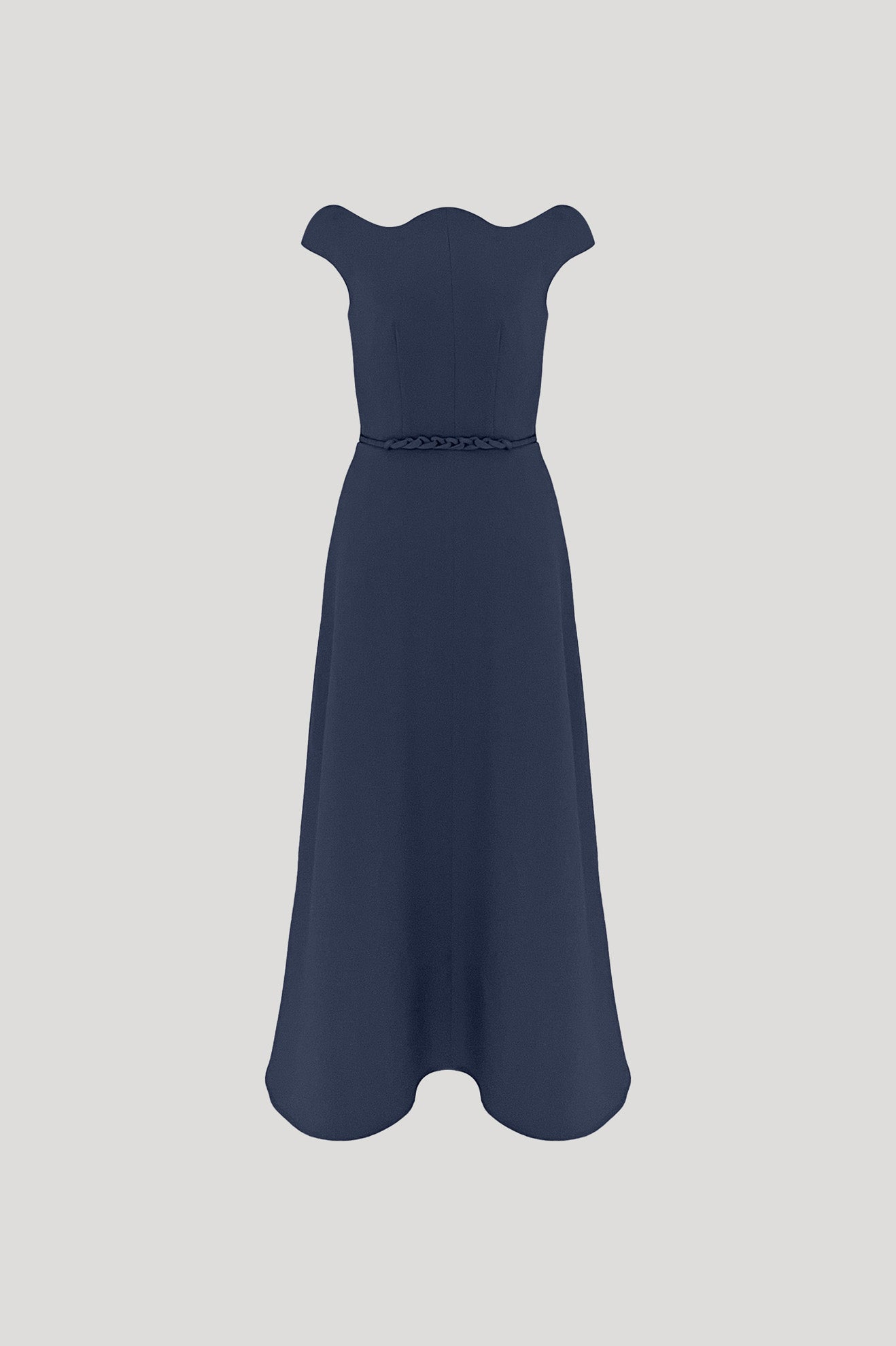 BATTUTO Dress in Oxford Blue