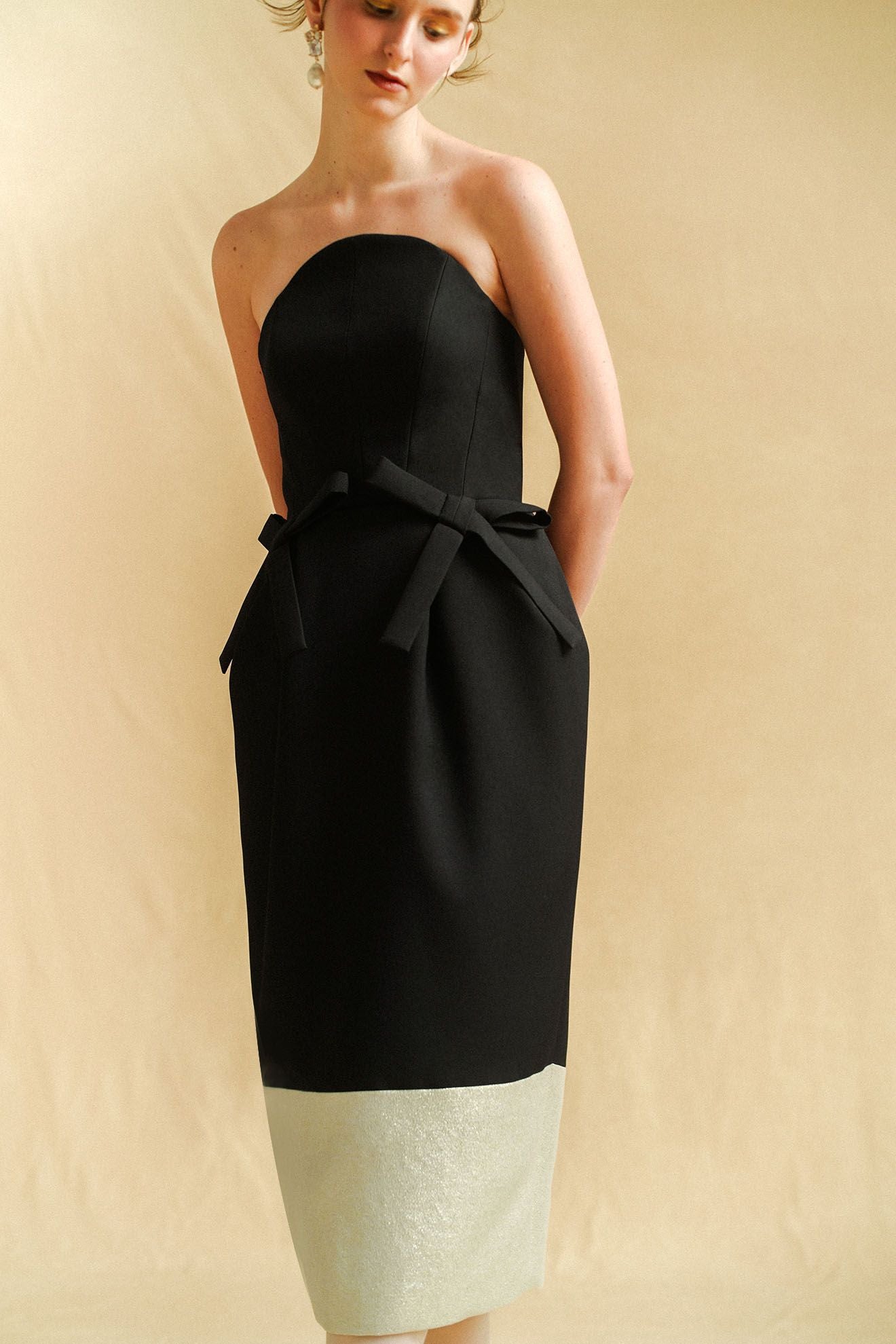 ECHAUFFE Dress in Dark Blue/Luster Silver