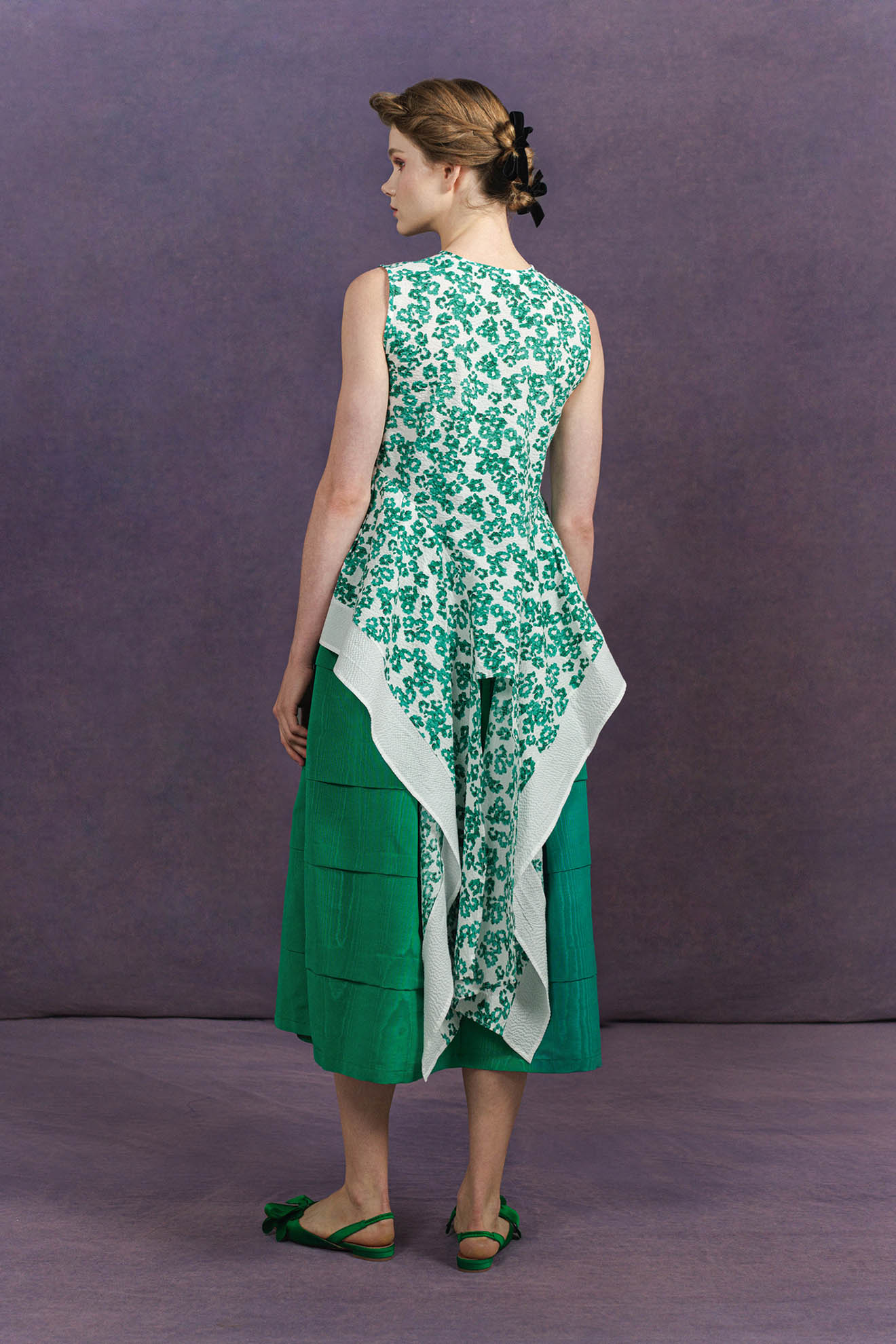 CHAINE Top in Forest Green