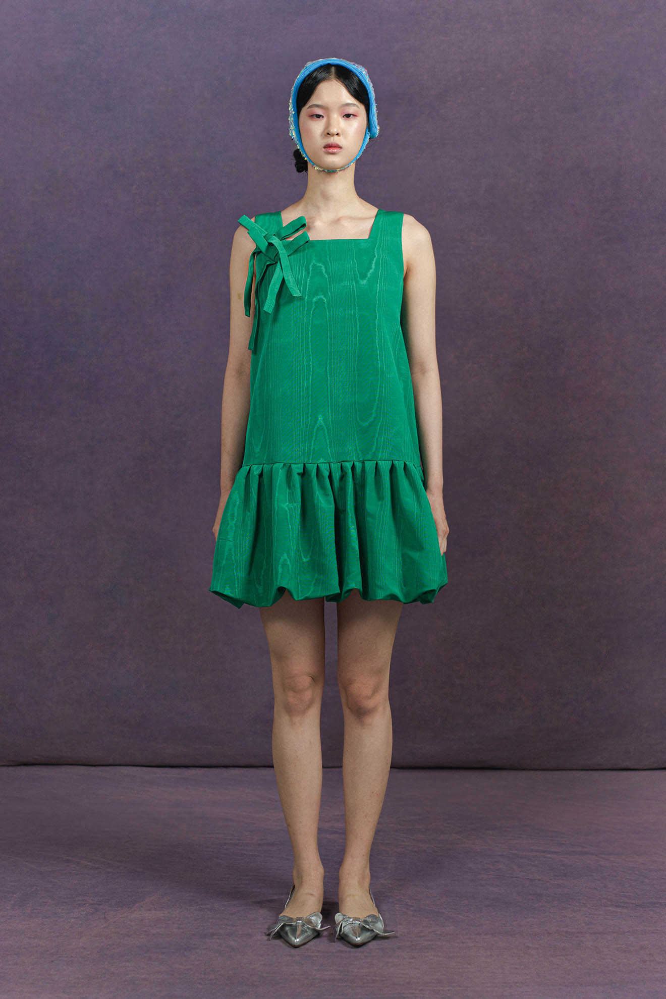 CISEAUX Dress in Emerald Green