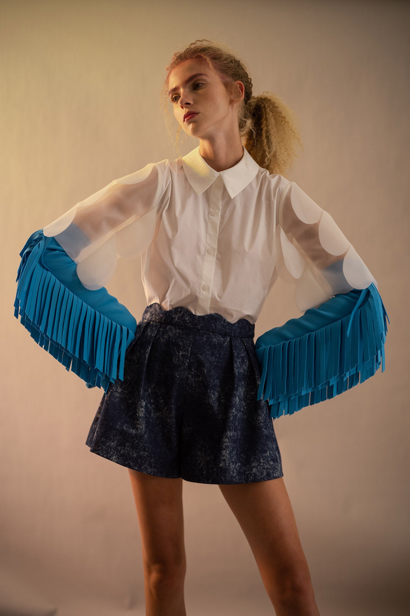 CRAB Shorts in Denim Blue