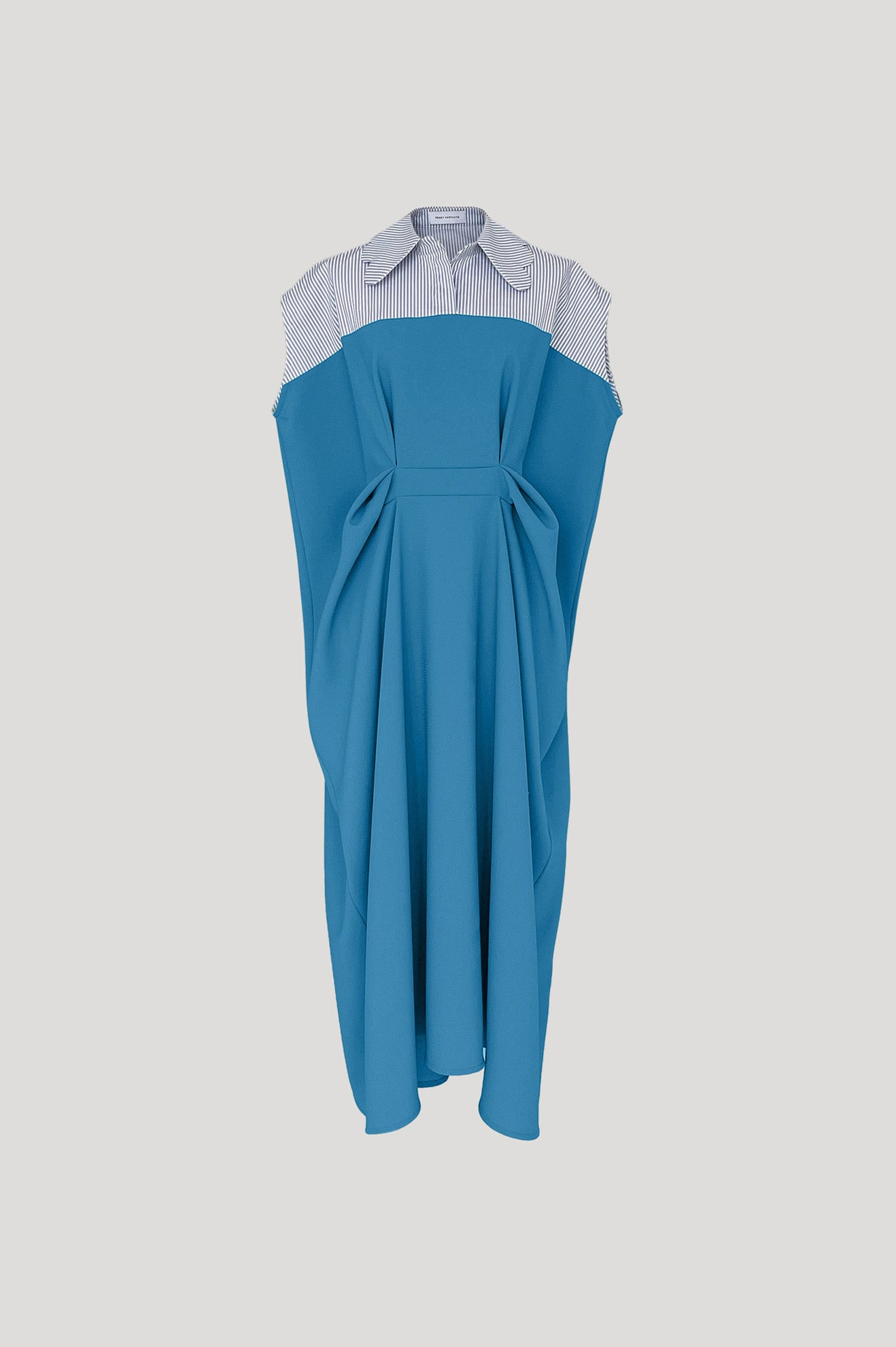 CRESCENDO Dress in Astral Blue/Sky Blue Stripes