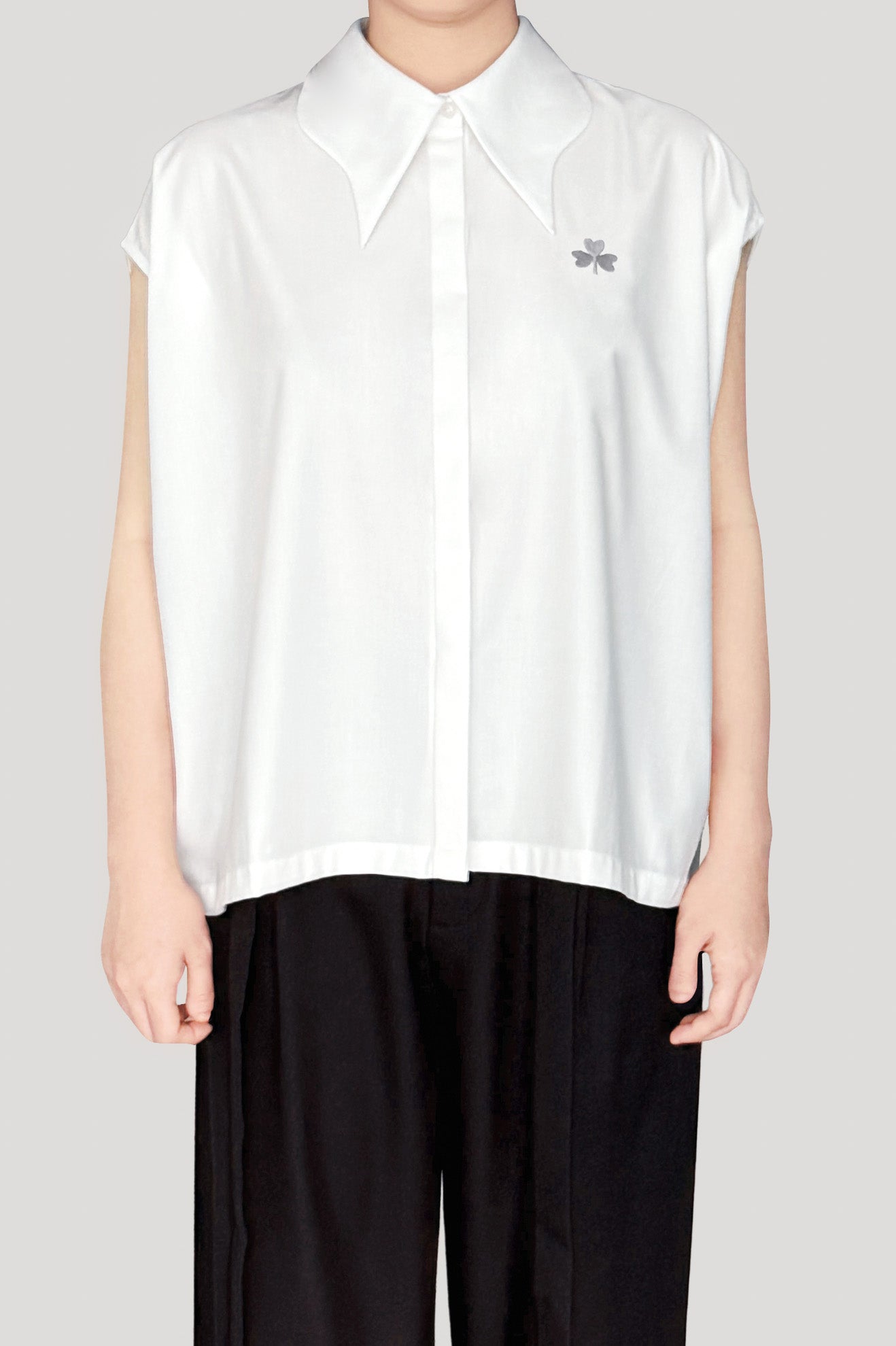 CYCLIC Top in Grey Logo