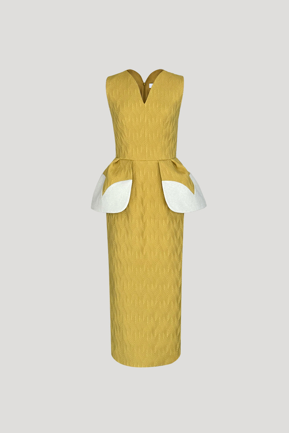 GAIETE Dress in Sundance Yellow/Luster Silver – PEGGY HARTANTO