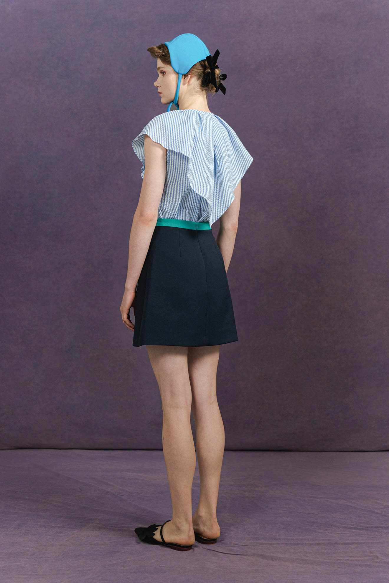 GLIDE Top in Blue Stripes