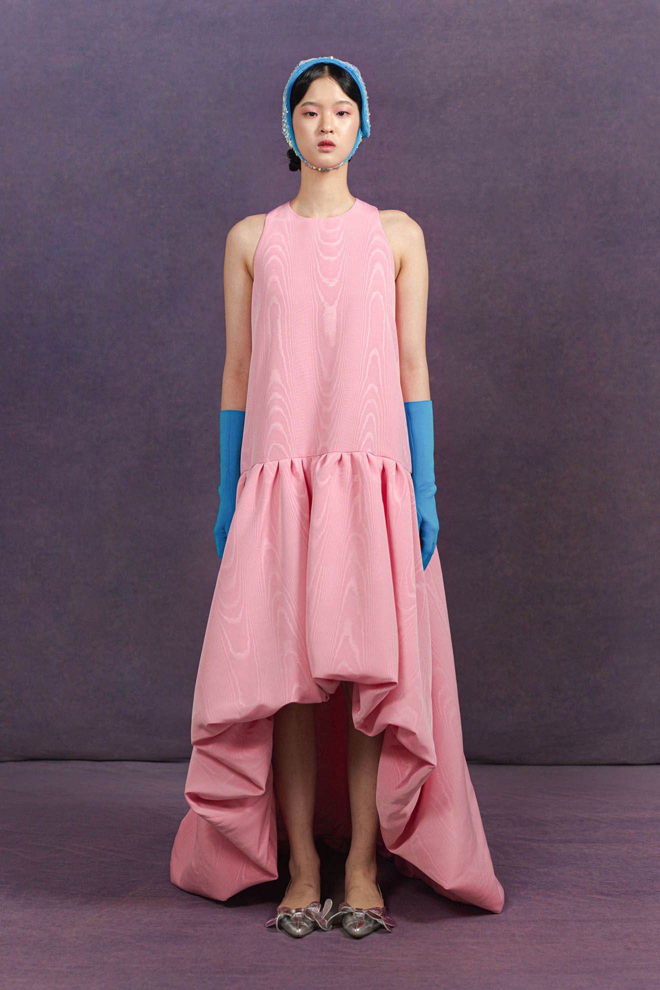 GRANDJETE Gown in Powder Pink