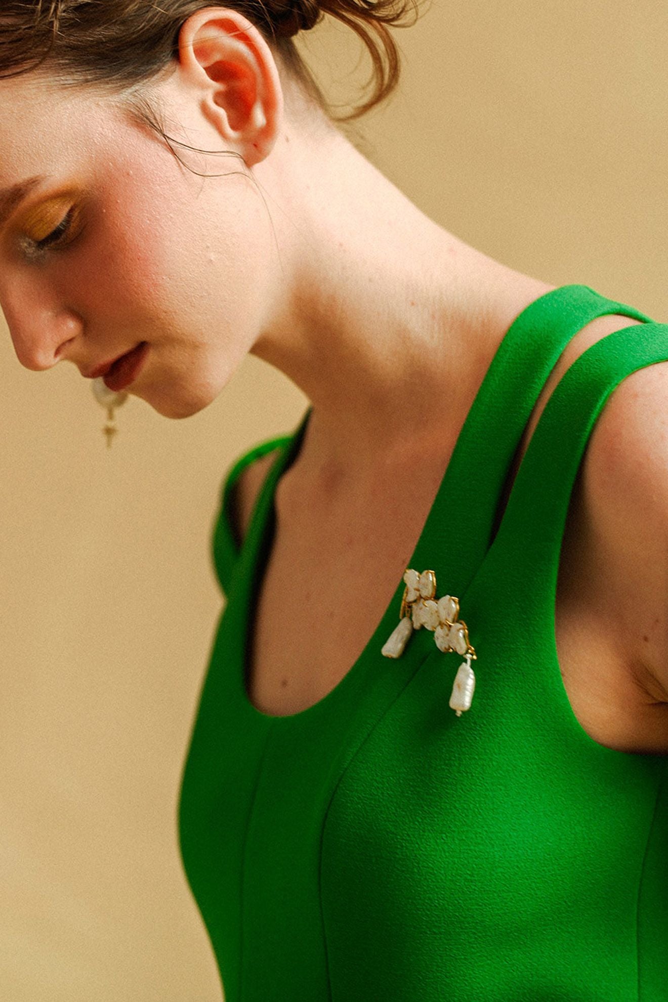 LUMINEUX Dress in Fern Green