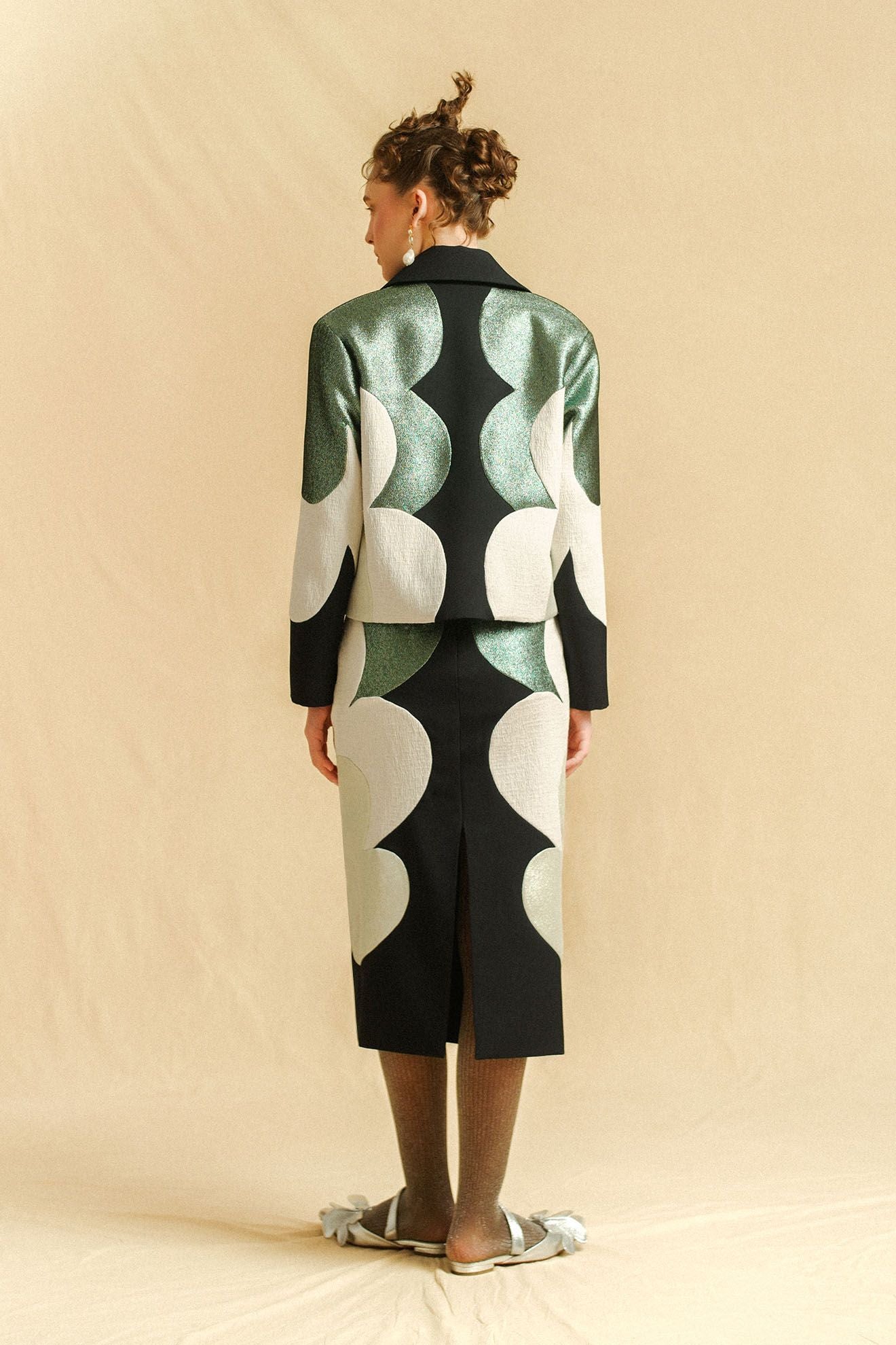 PAILLETTE Jacket in Dark Blue