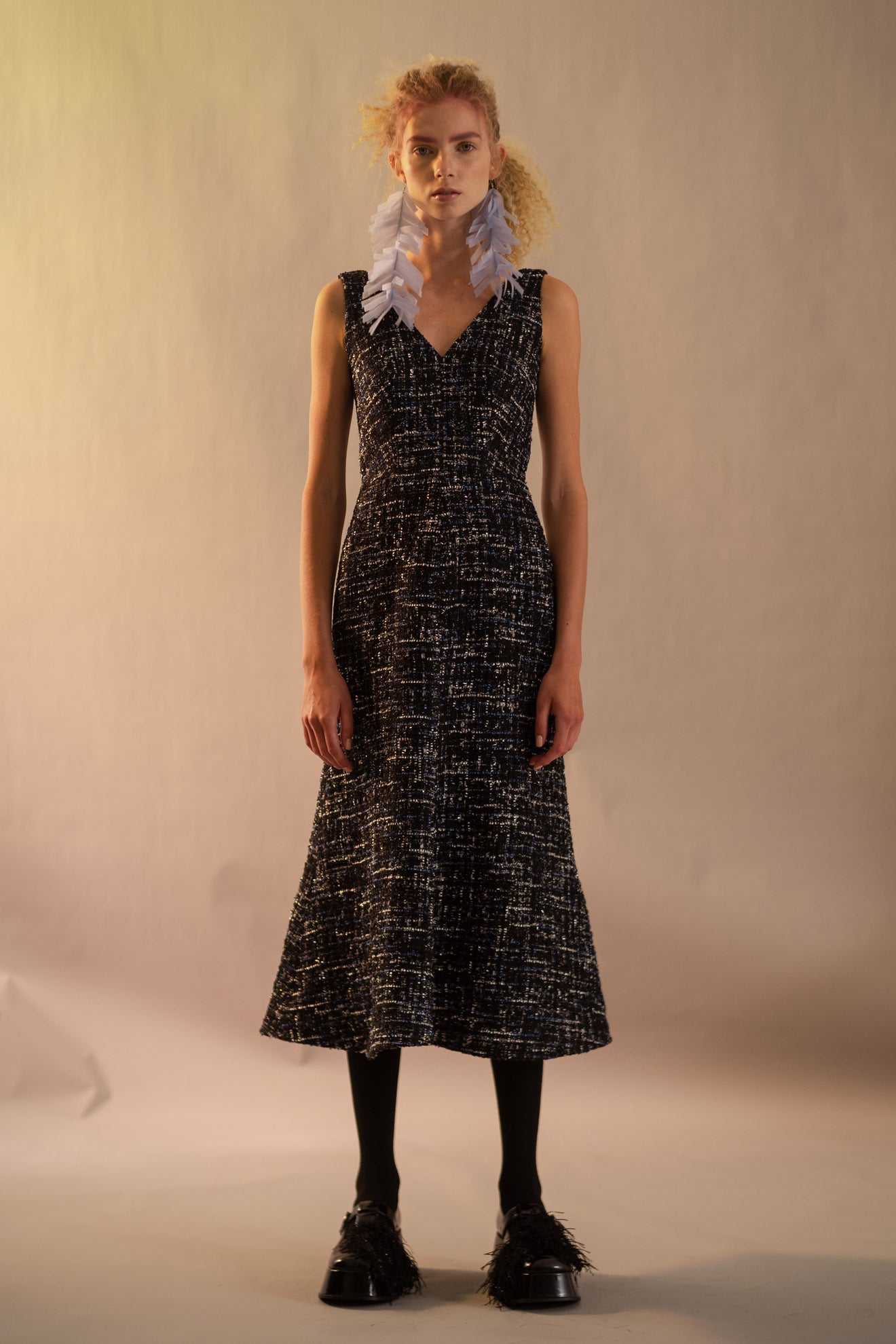 JELLYFISH Dress in Pearl Black