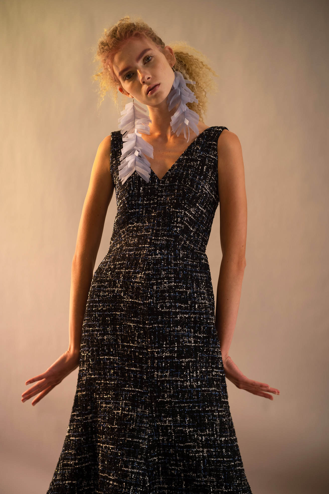 JELLYFISH Dress in Pearl Black