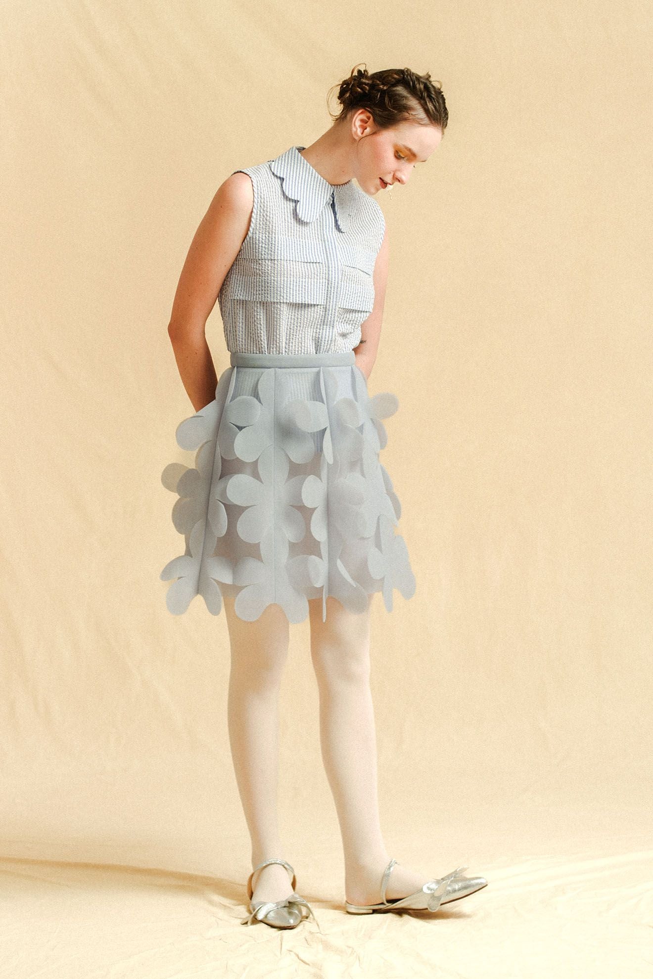 CLARA Skirt in Ash Blue