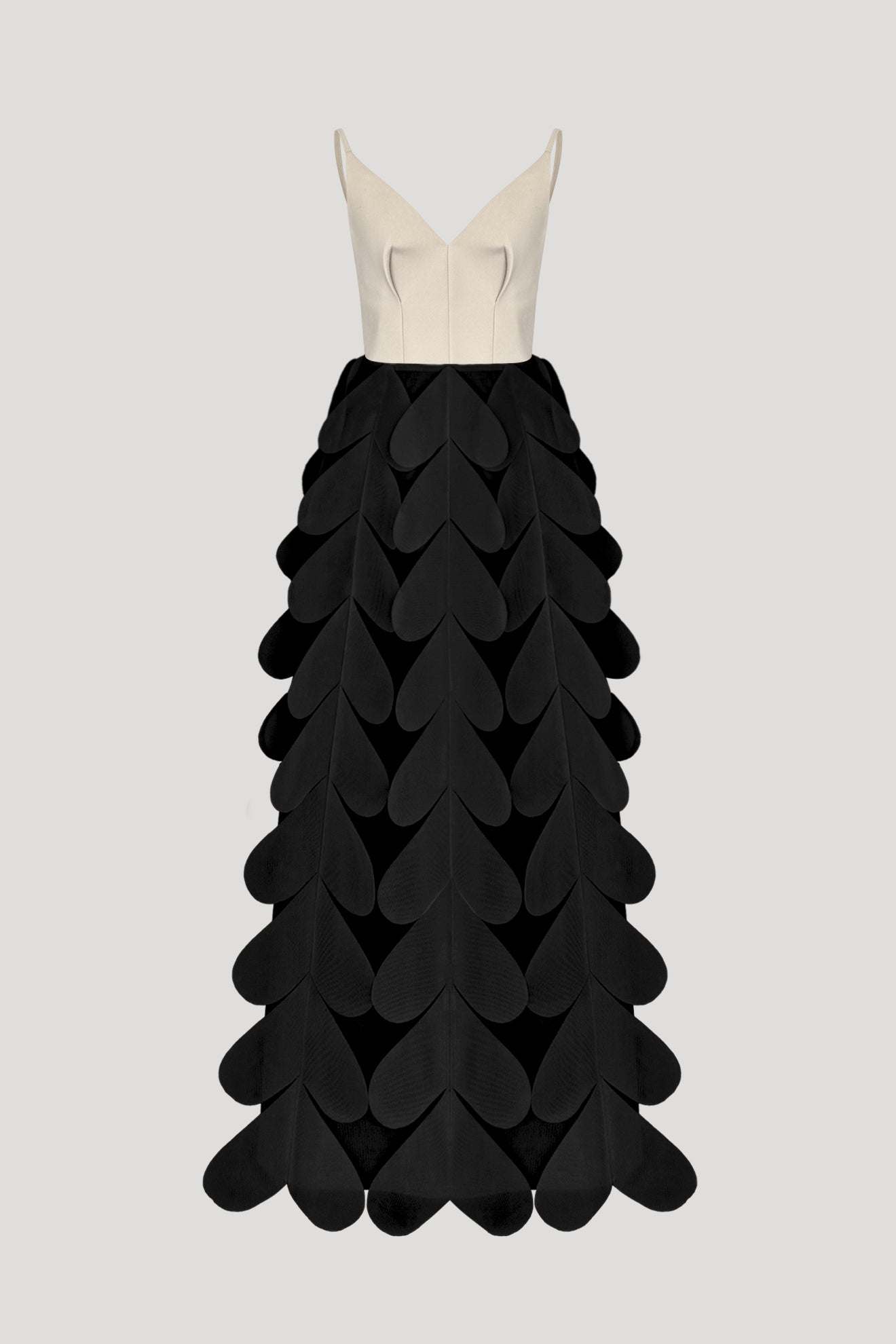 peggy maxi dress KARAKURI Dress in Beige/Black – PEGGY HARTANTO