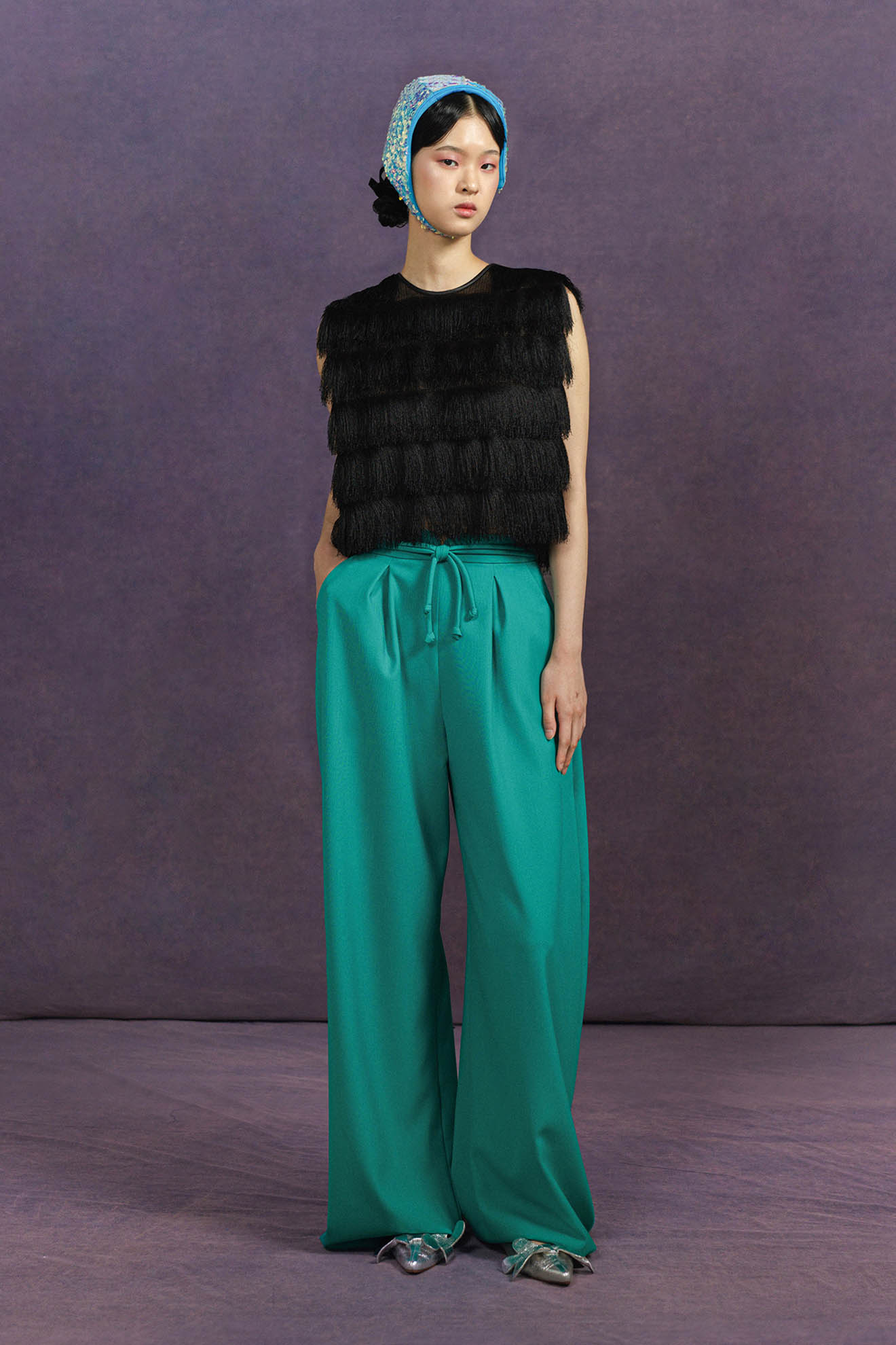 LOOP Pants in Turquoise Blue