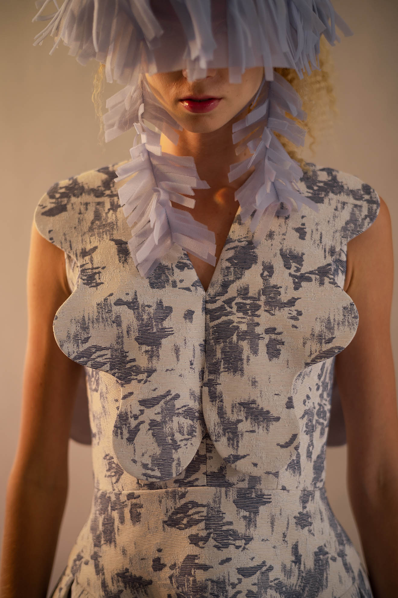 MORAY Dress in Ash Blue