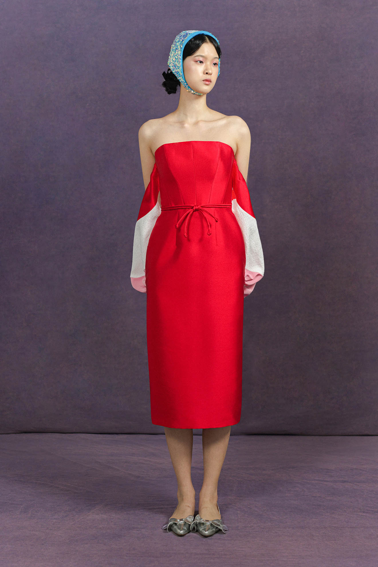 PASDEDEUX Dress in Sangria Red