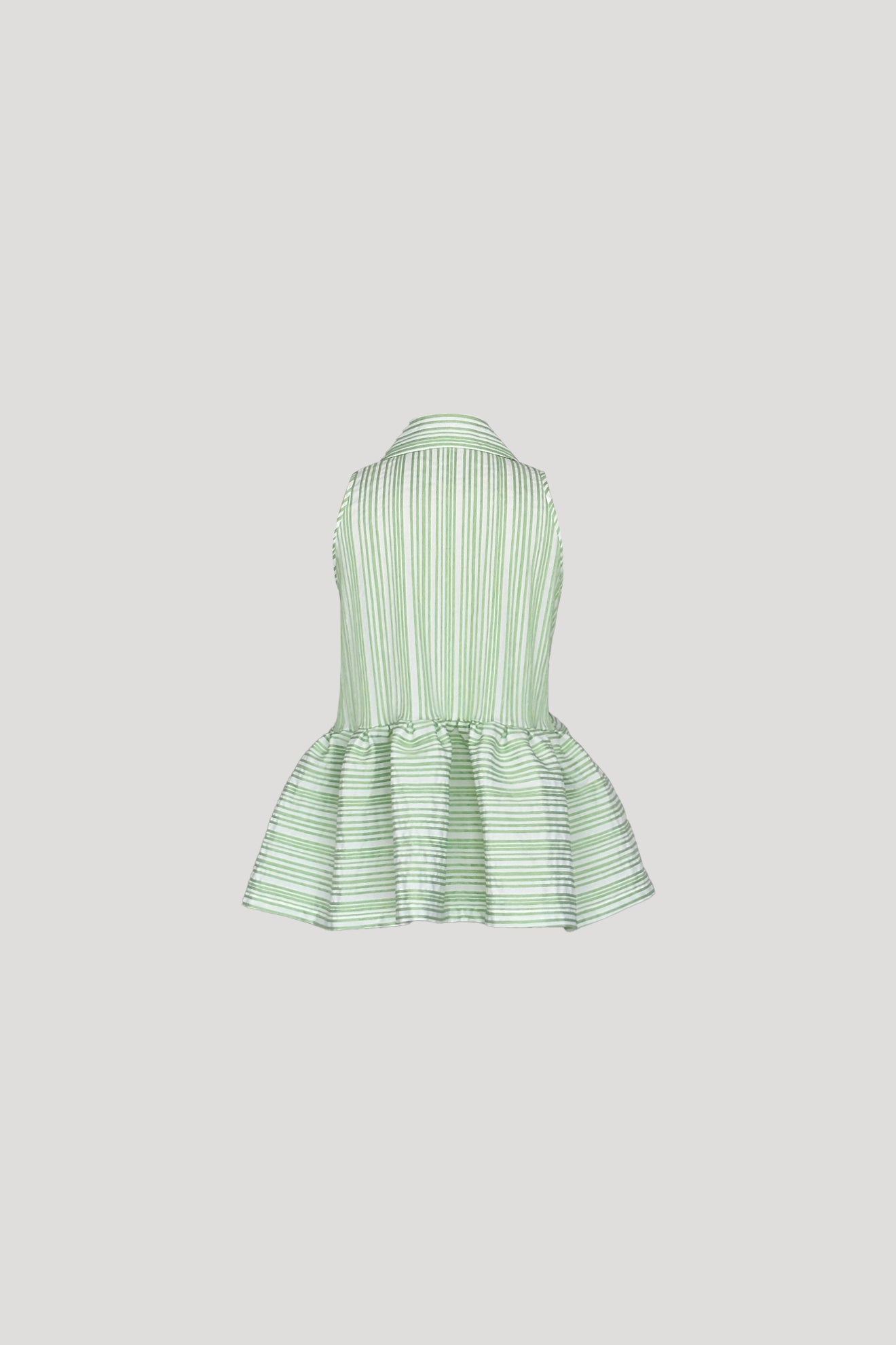 SAUTE Top in Green Stripes