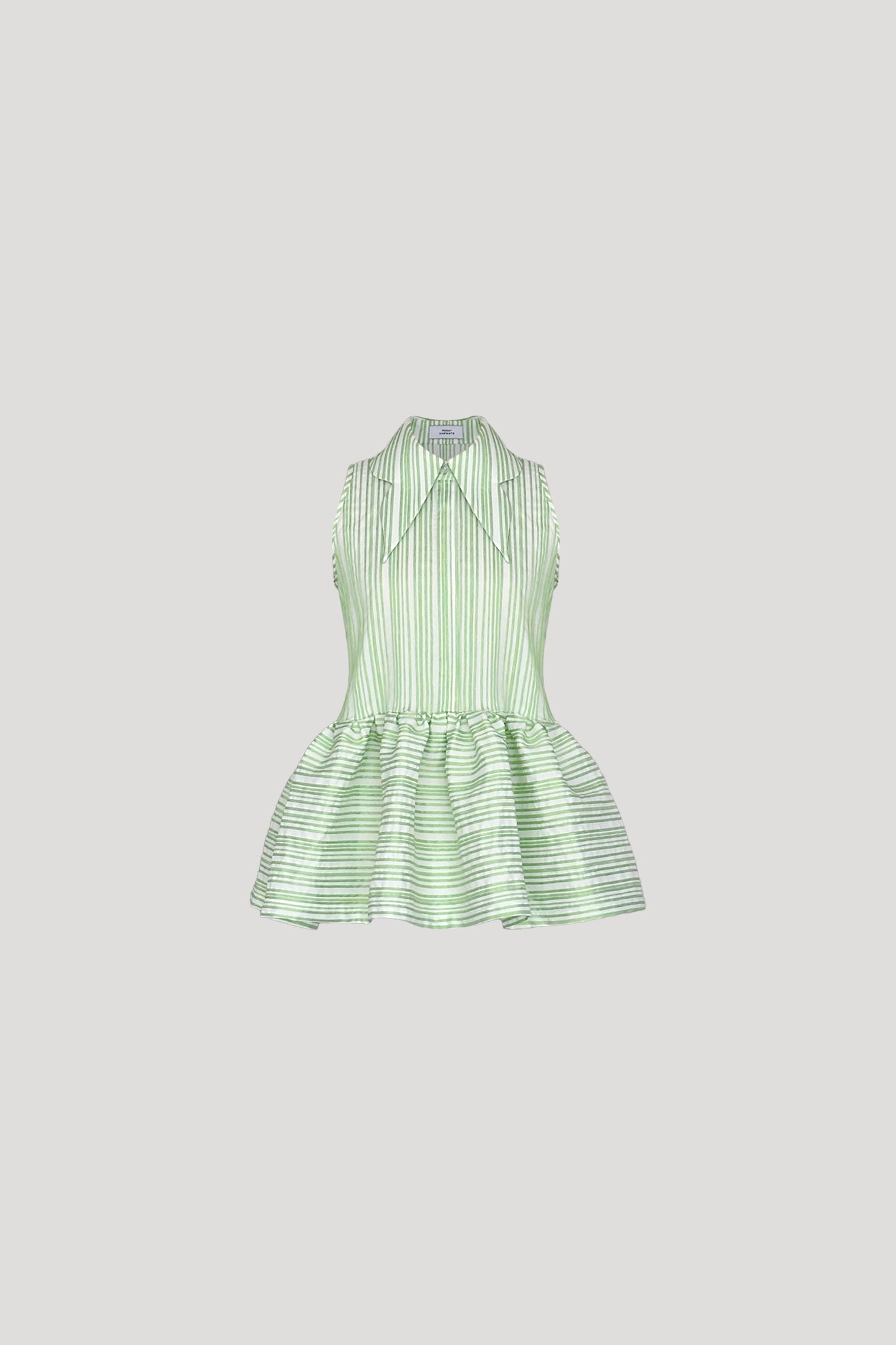 SAUTE Top in Green Stripes