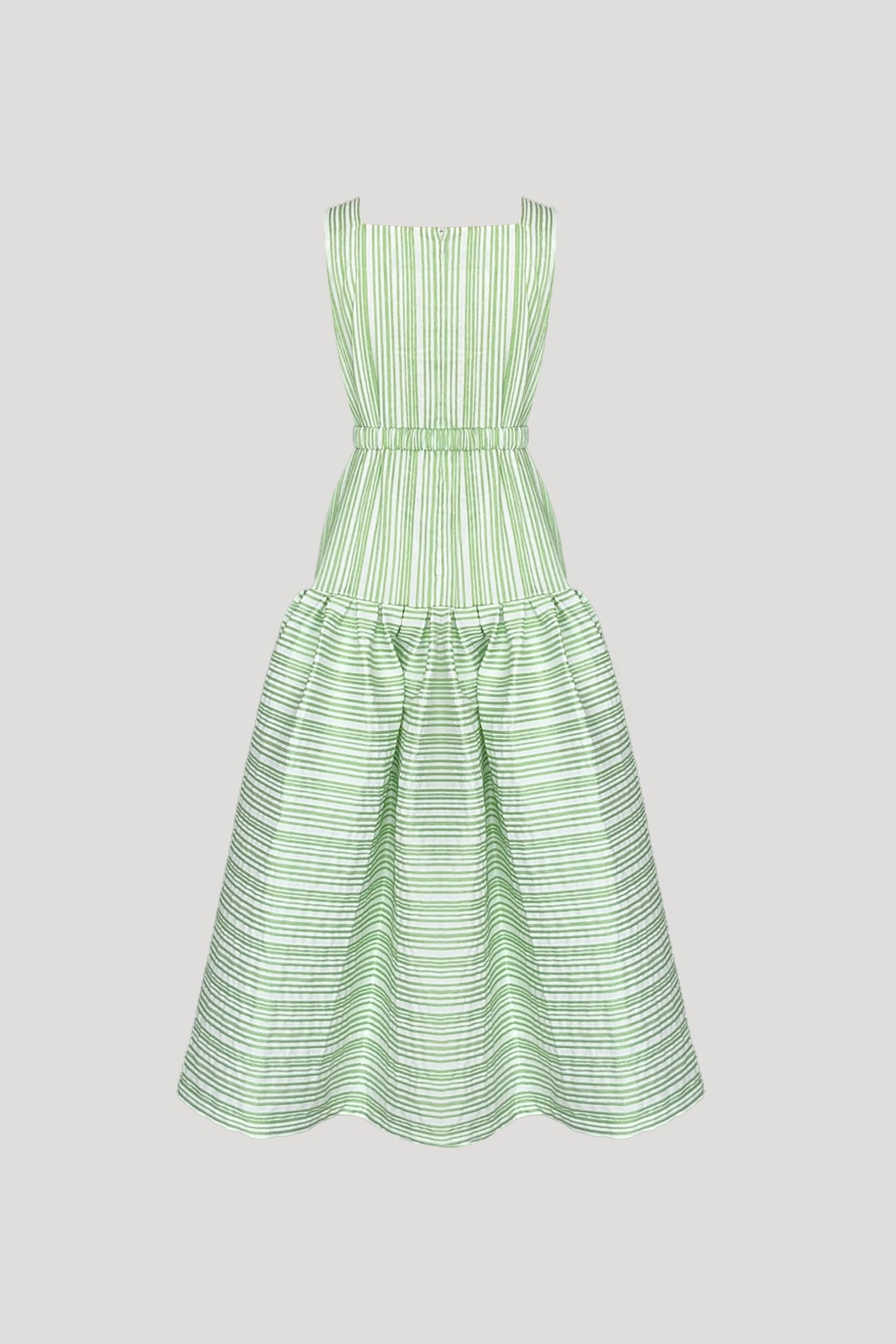 SOMERSAULT Dress in Green Stripes