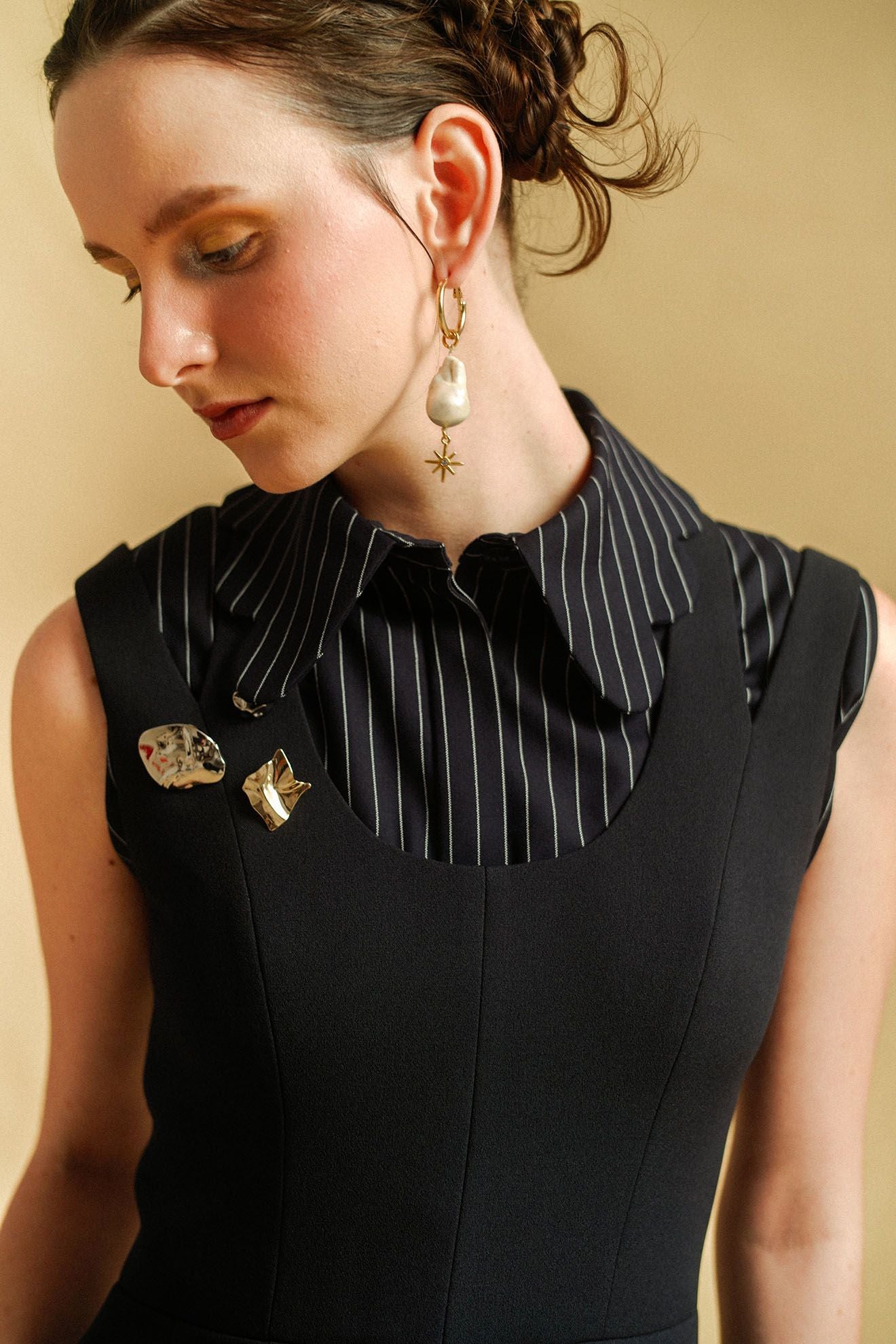 CASSE Top in Navy Stripes