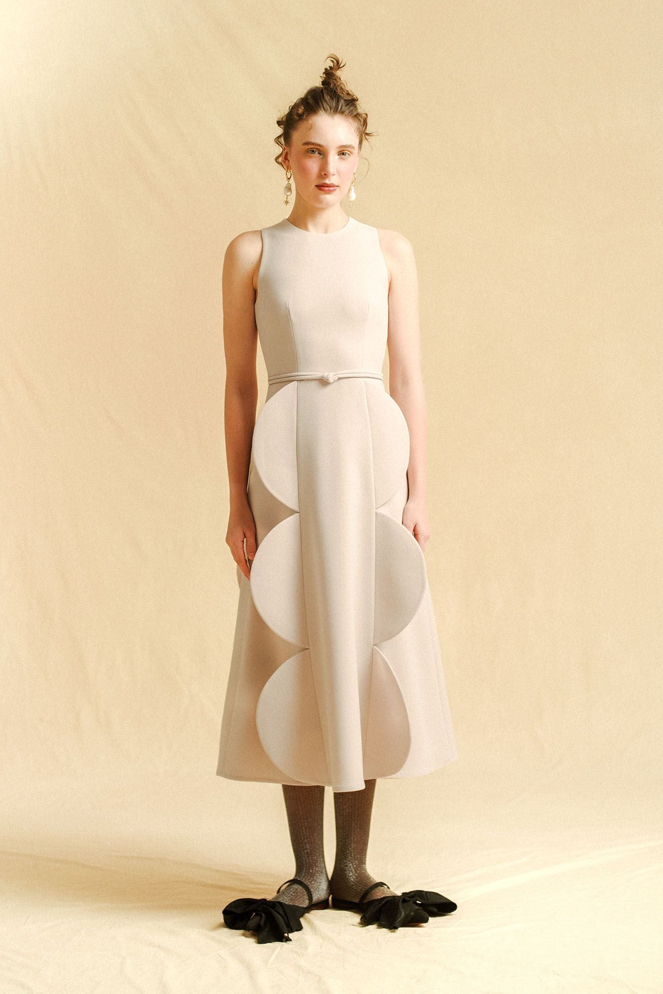 APPLAUDI Dress in Cream White