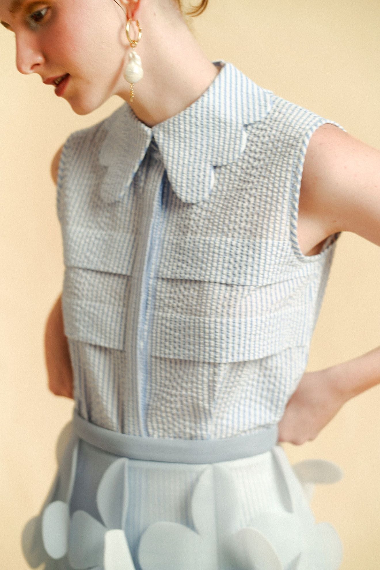 CLARA Skirt in Ash Blue