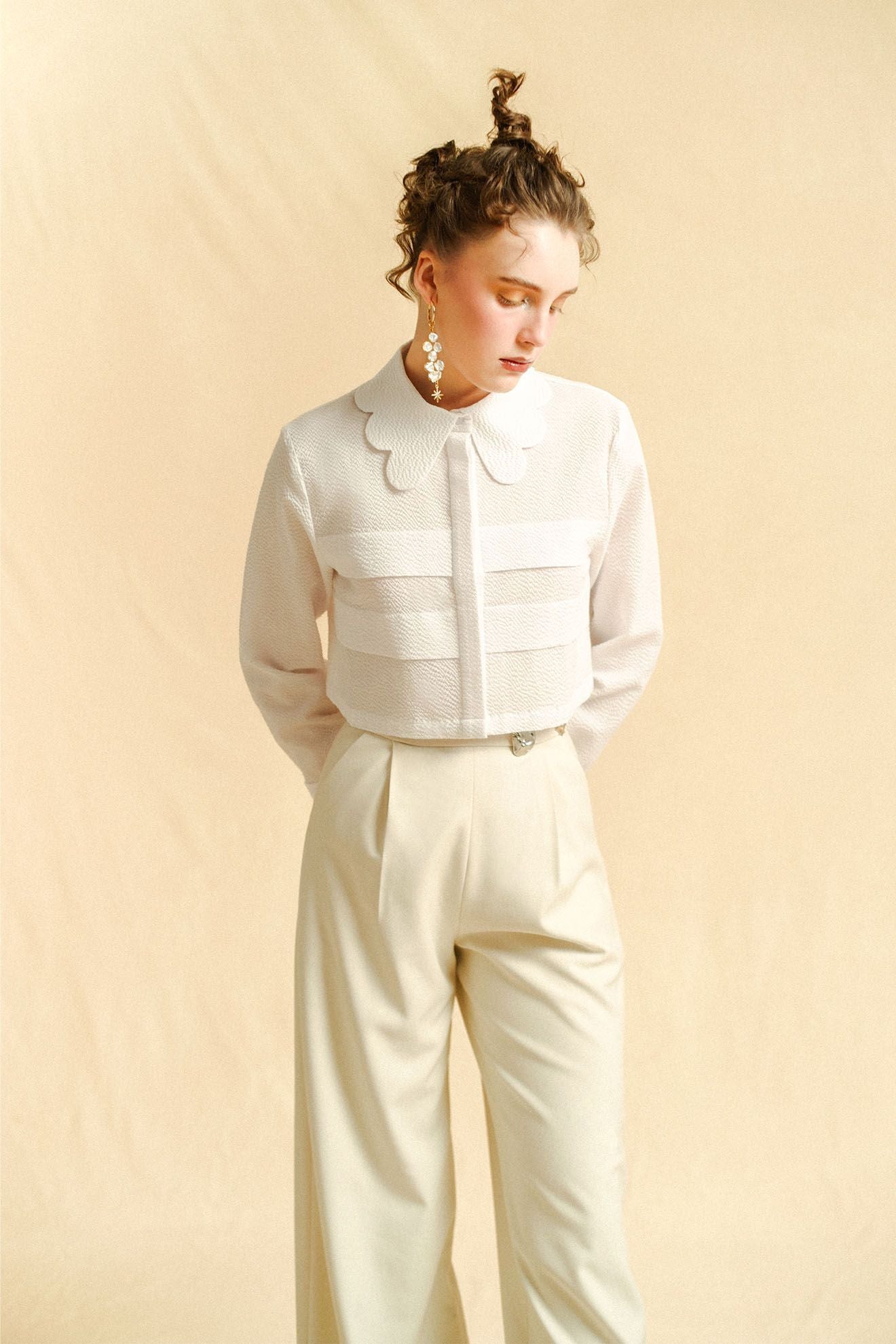 EQUILIBRE Pants in Whisper White