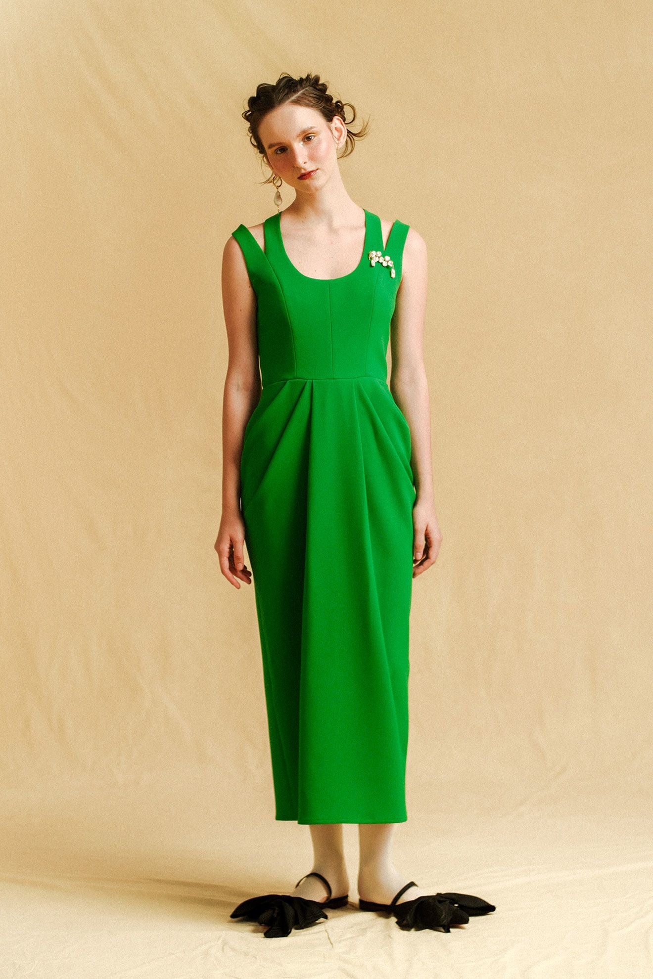 LUMINEUX Dress in Fern Green