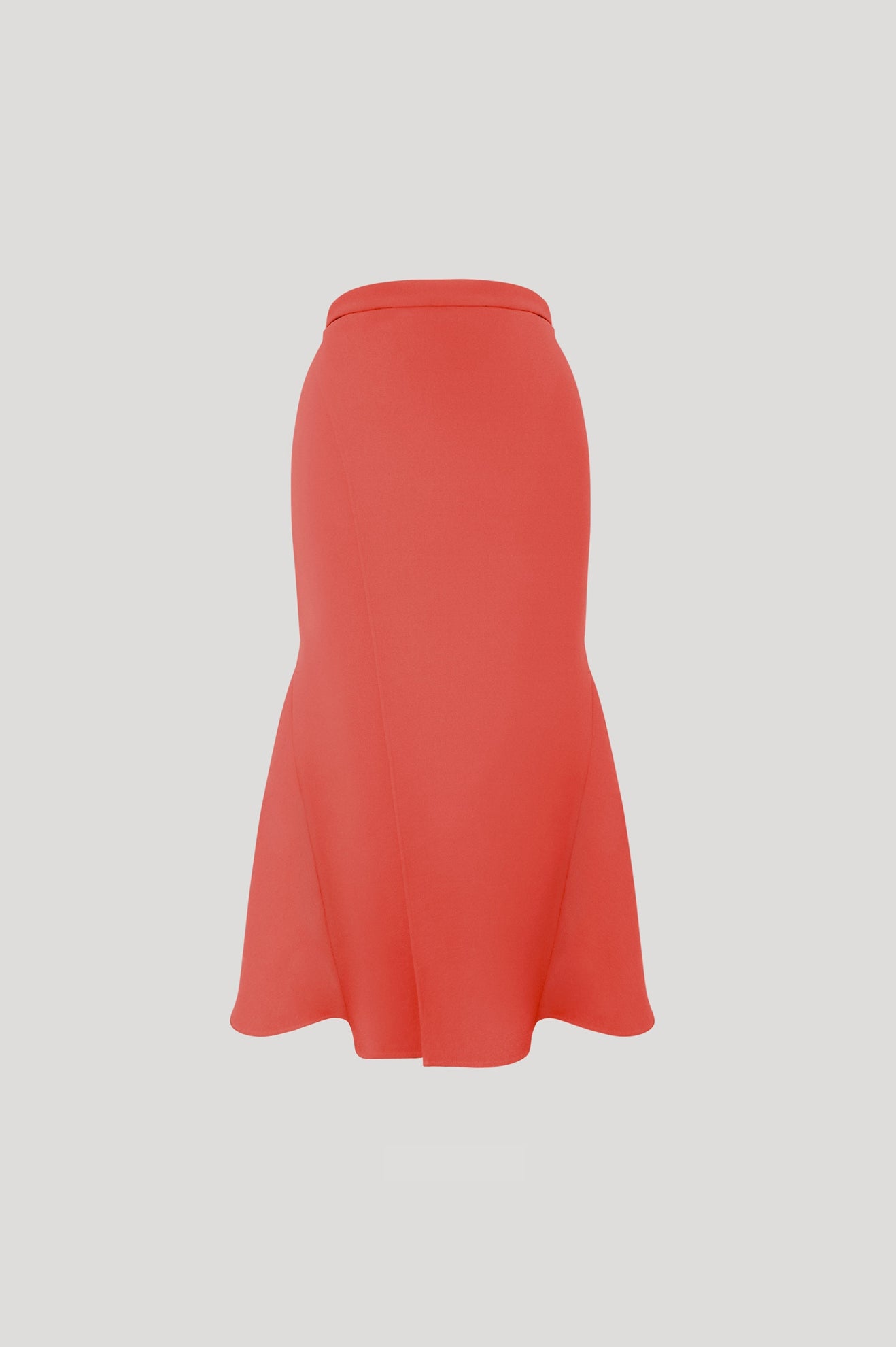 SQUARE Skirt in Flamingo Orange