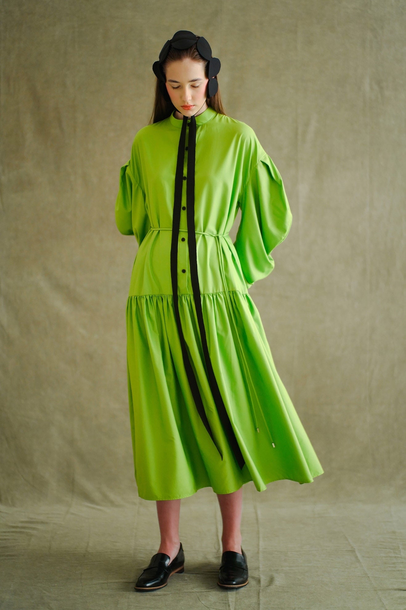 ORACULUM Dress in Forest Green