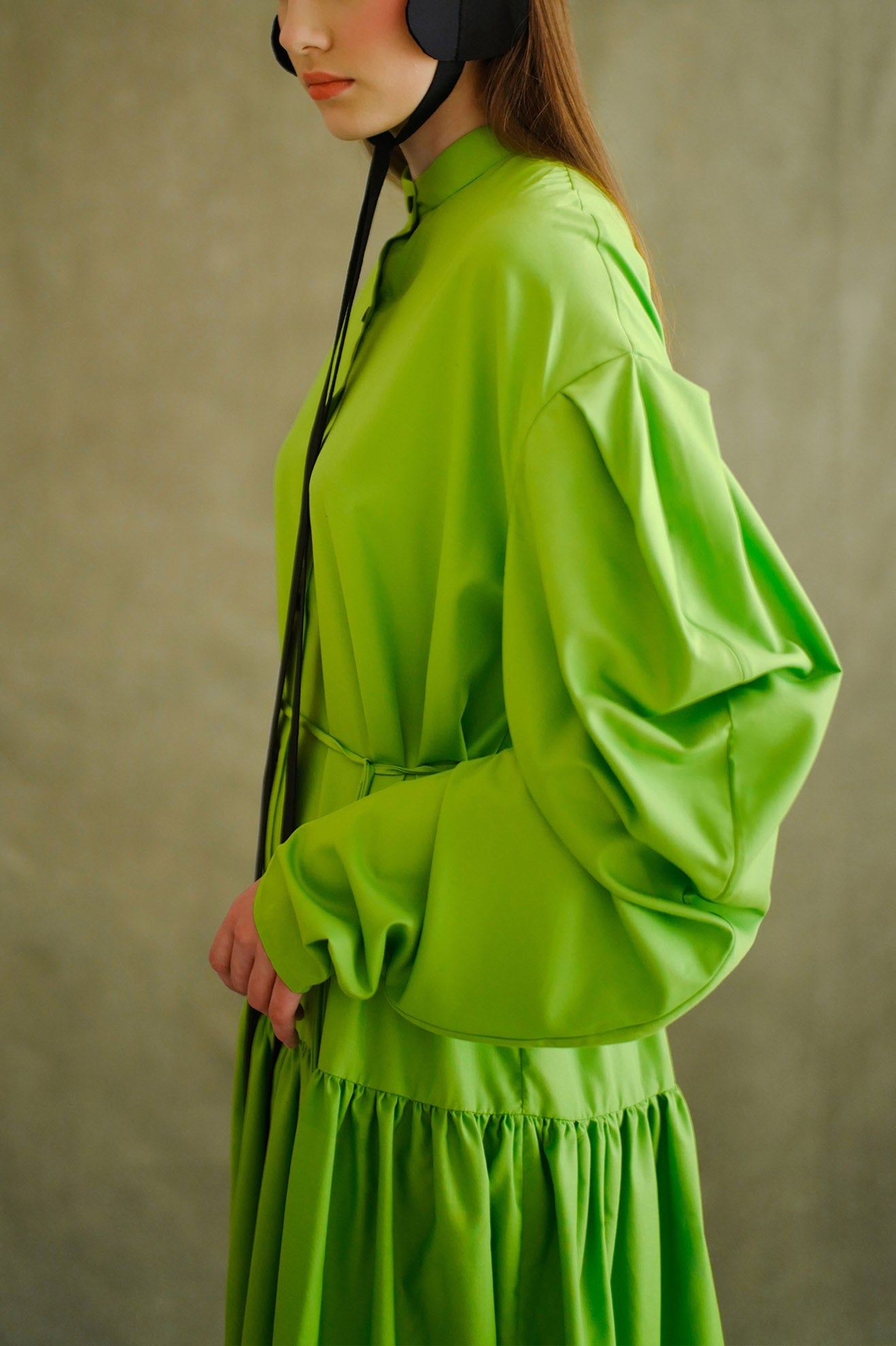 ORACULUM Dress in Forest Green