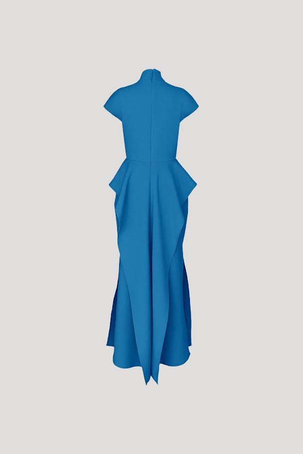 YABU Dress in Cyan Blue