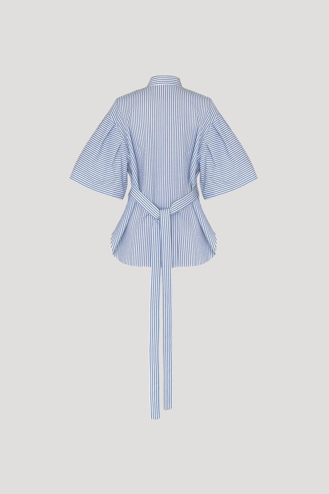 IRUKA Top in Blue Stripes
