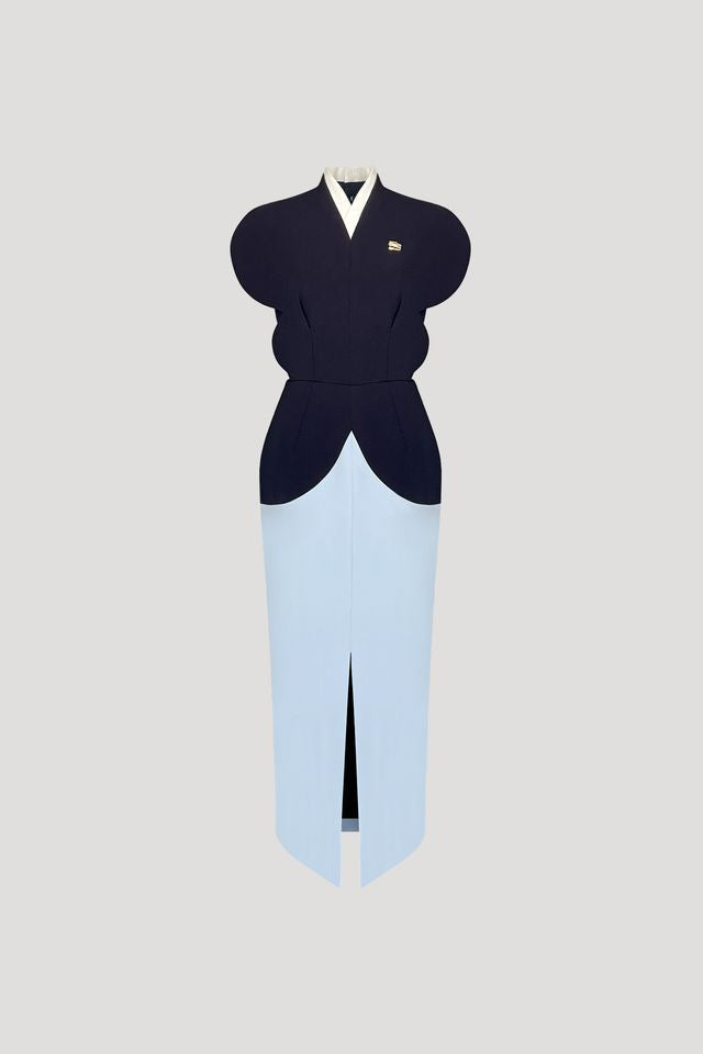 HOTARU Dress in Dark Blue/Ash Blue