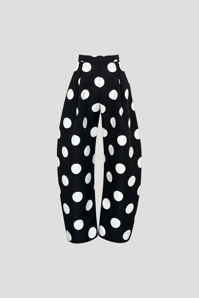 KANI Pants in White Dot on Black