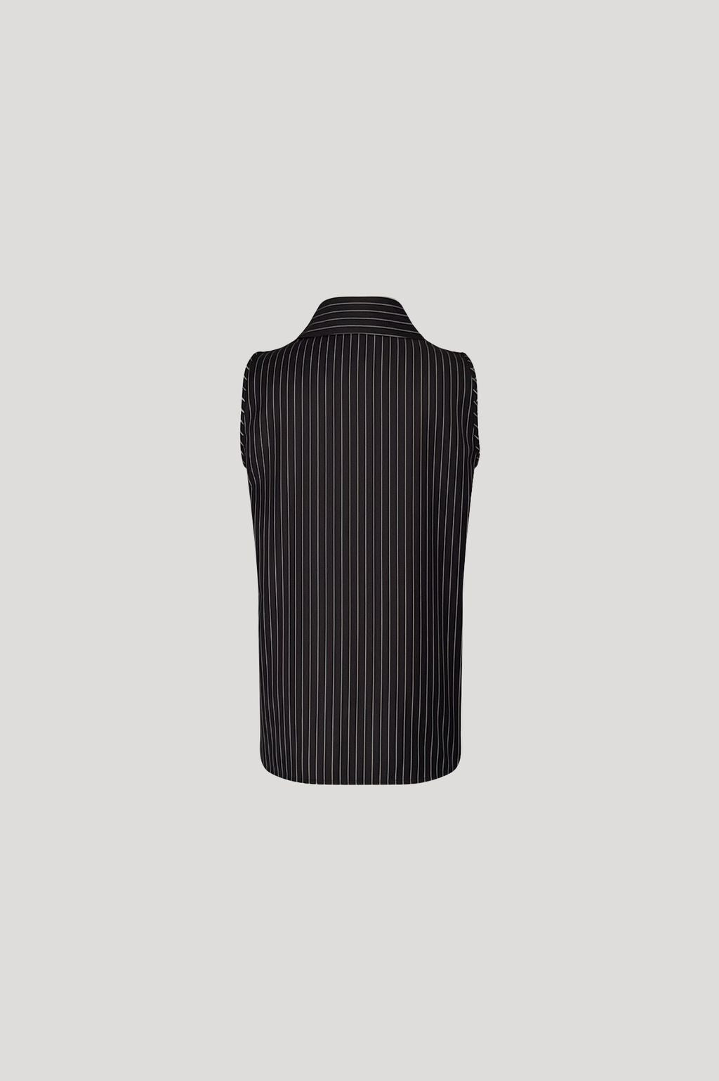 BLITHEN Top in Black Stripes