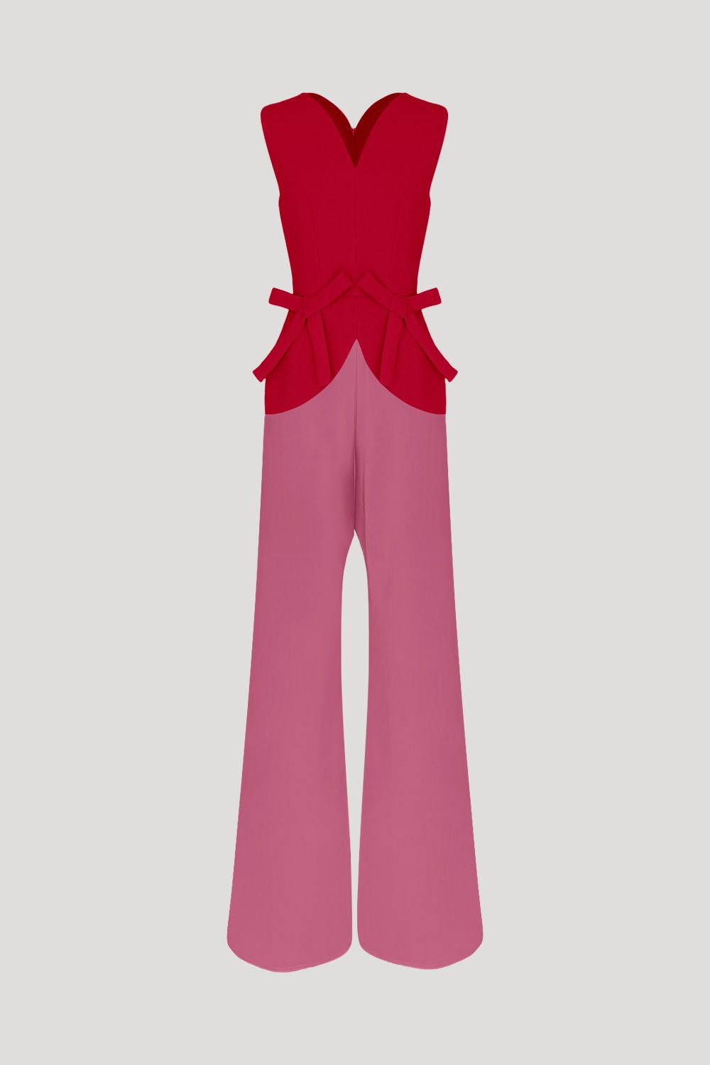 RIDEAU Jumpsuit in Brick Red/Fuchsia Pink