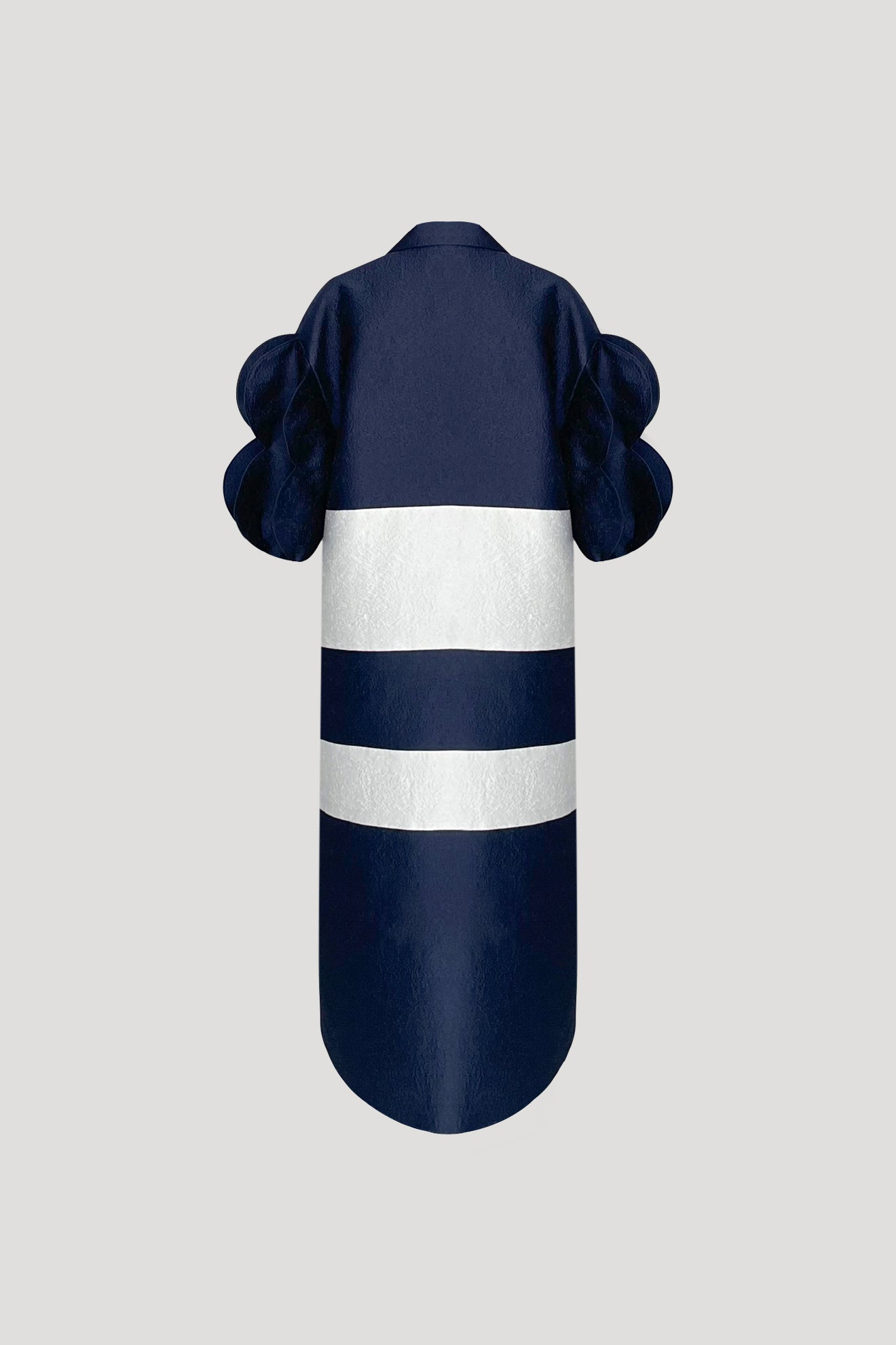 ANDROCONIA Coat in Dark Blue/White