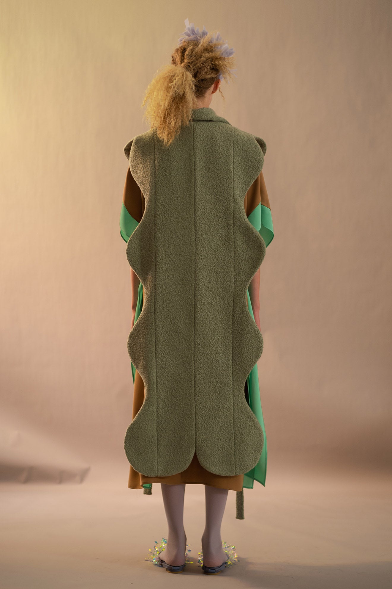 ANEMONE Vest in Coriander Green