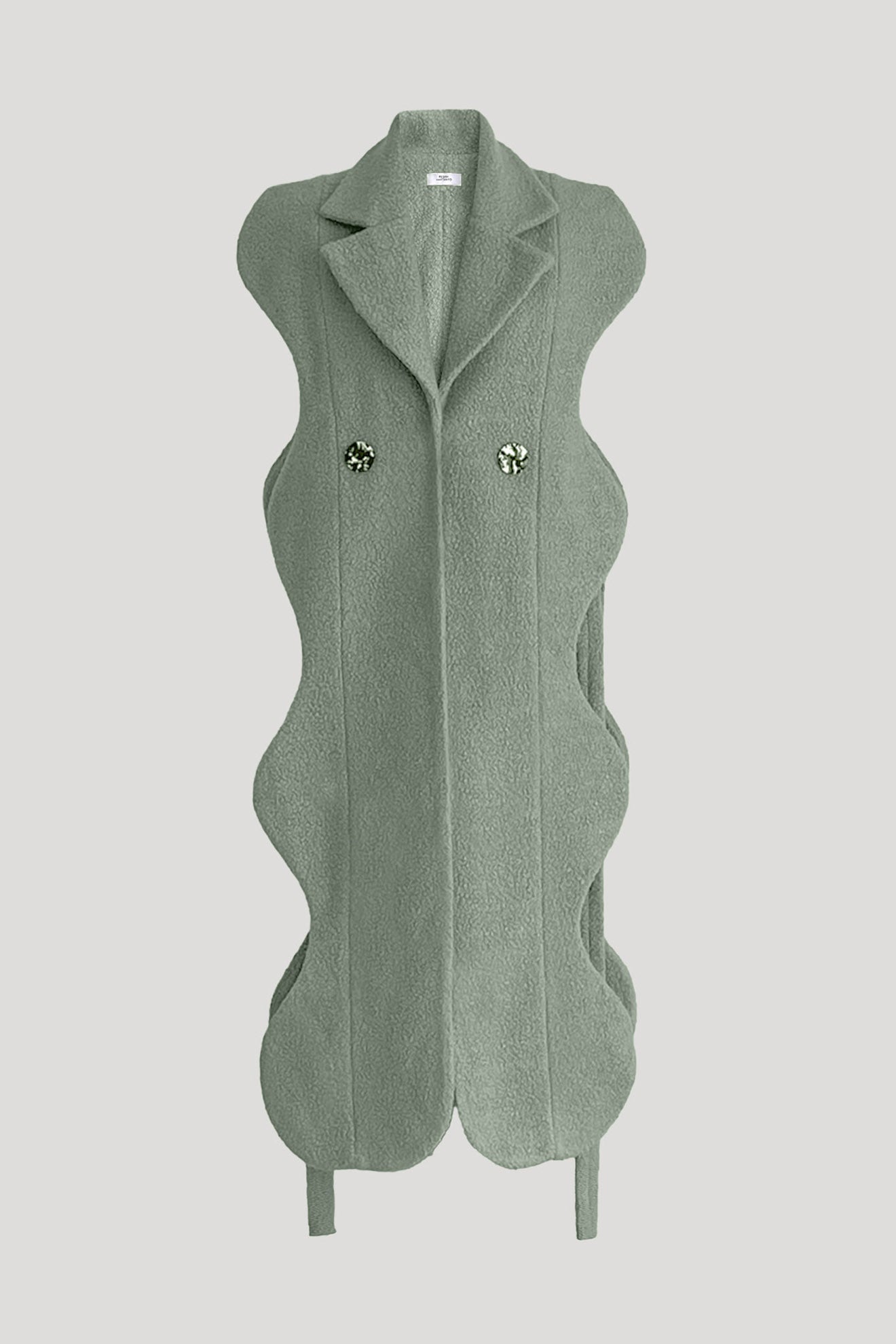 ANEMONE Vest in Coriander Green