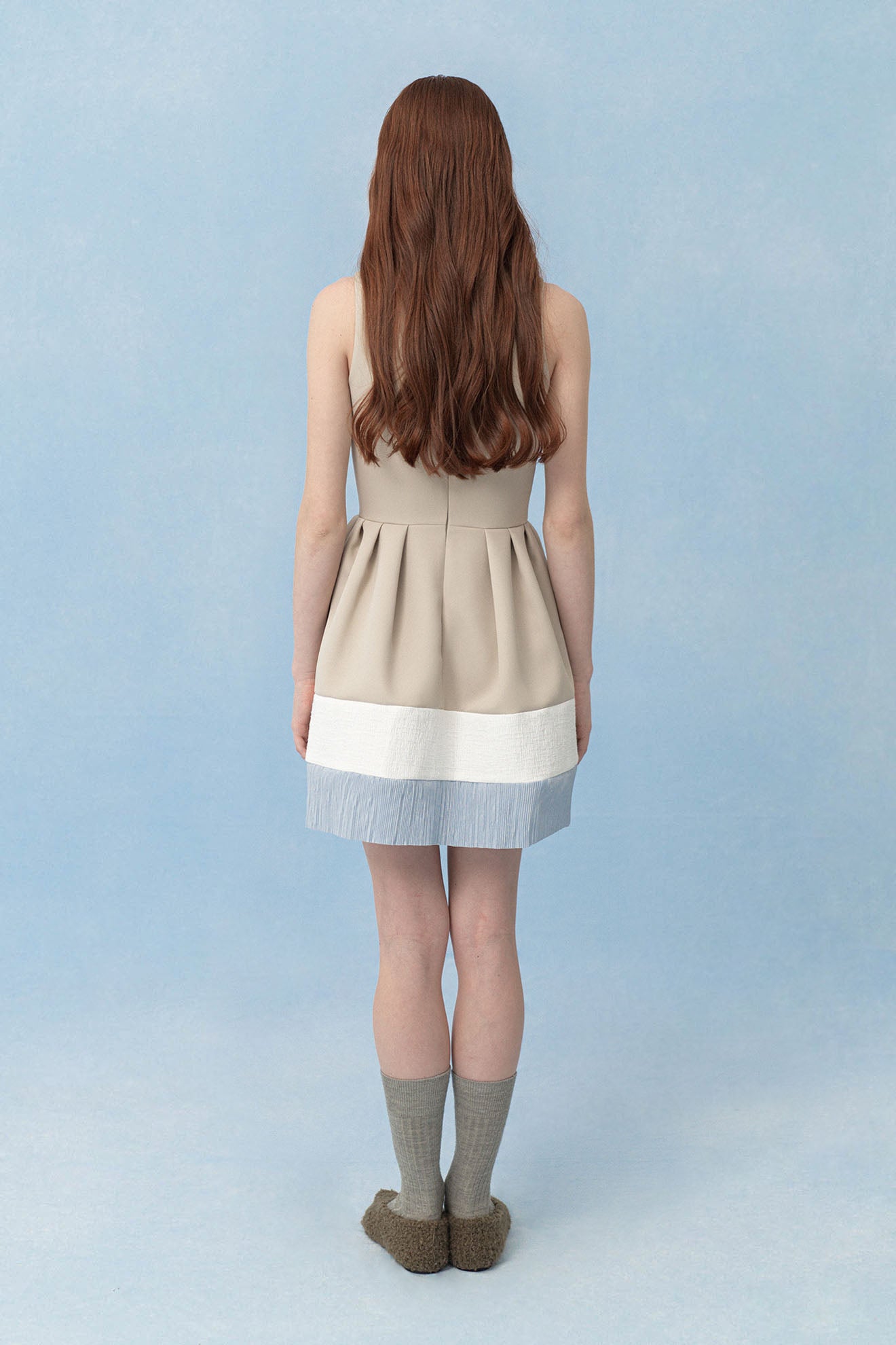 AROLIUM Dress in Beige