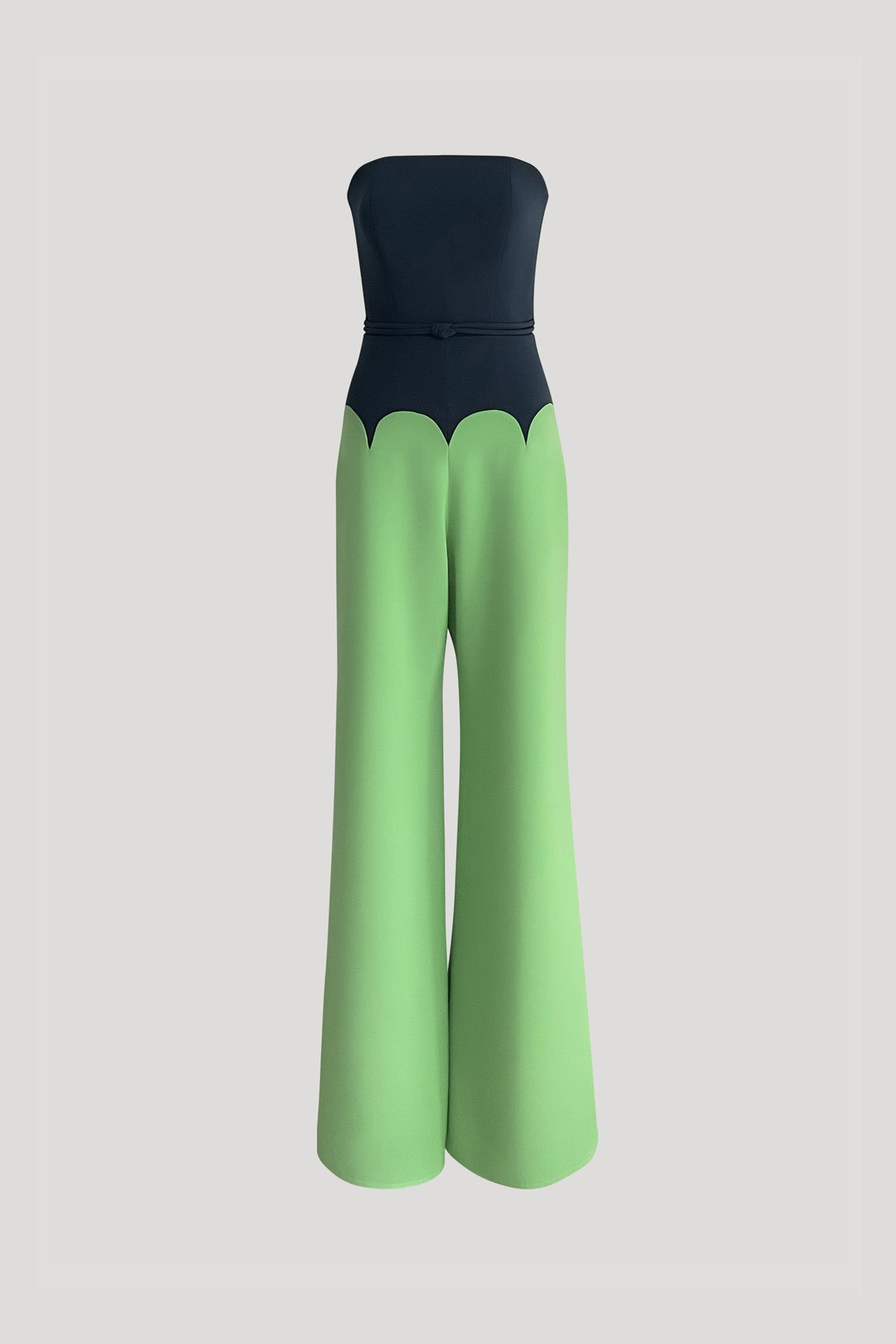 AUGUSTA Jumpsuit in Dark Teal/Olivine Green