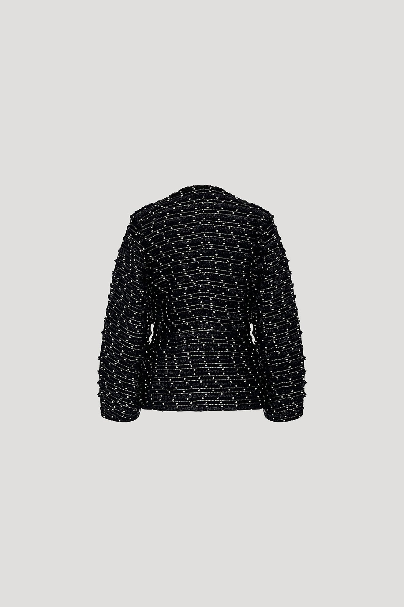 AWABI Jacket in Black Tweed