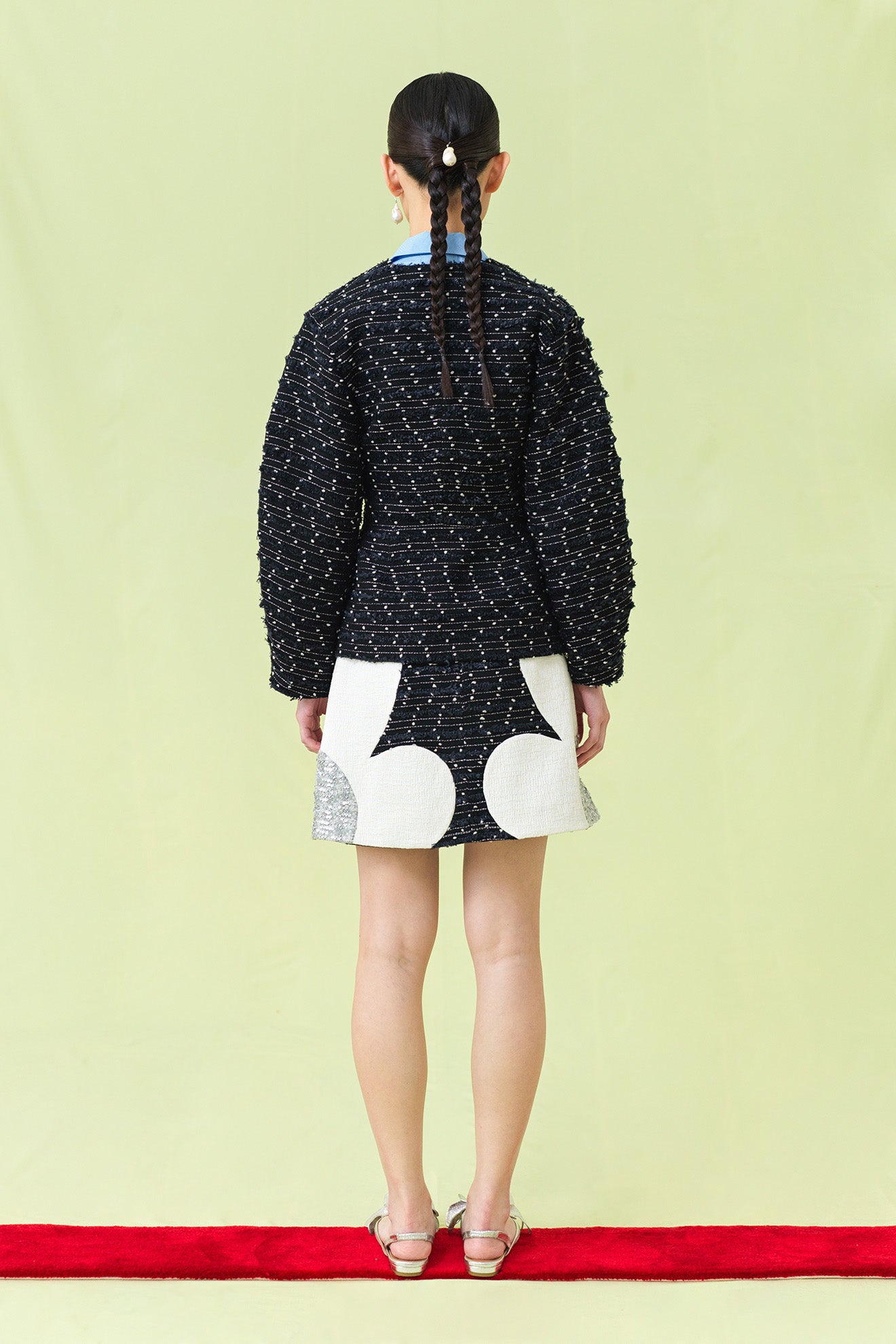 AWABI Jacket in Black Tweed