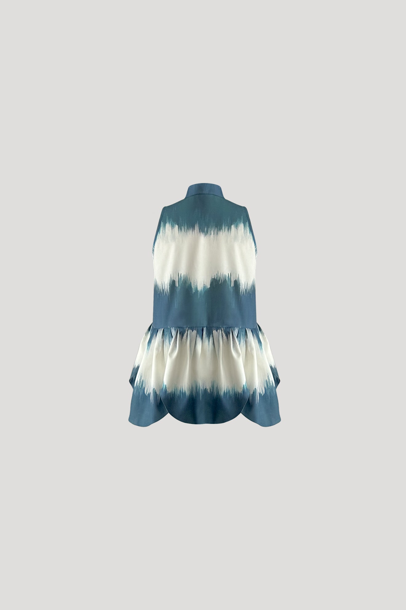 AXEL Top in Teal Minuet Print