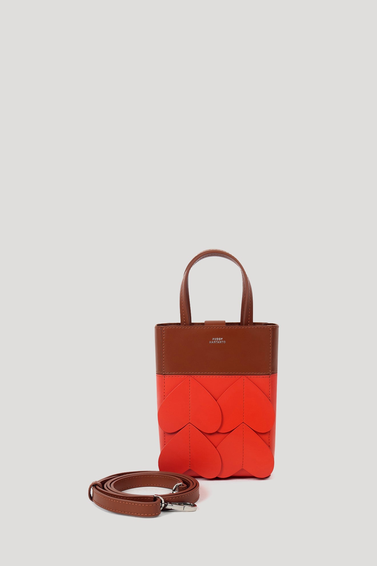 AXIL Mini Bag in Tan/Cinnabar