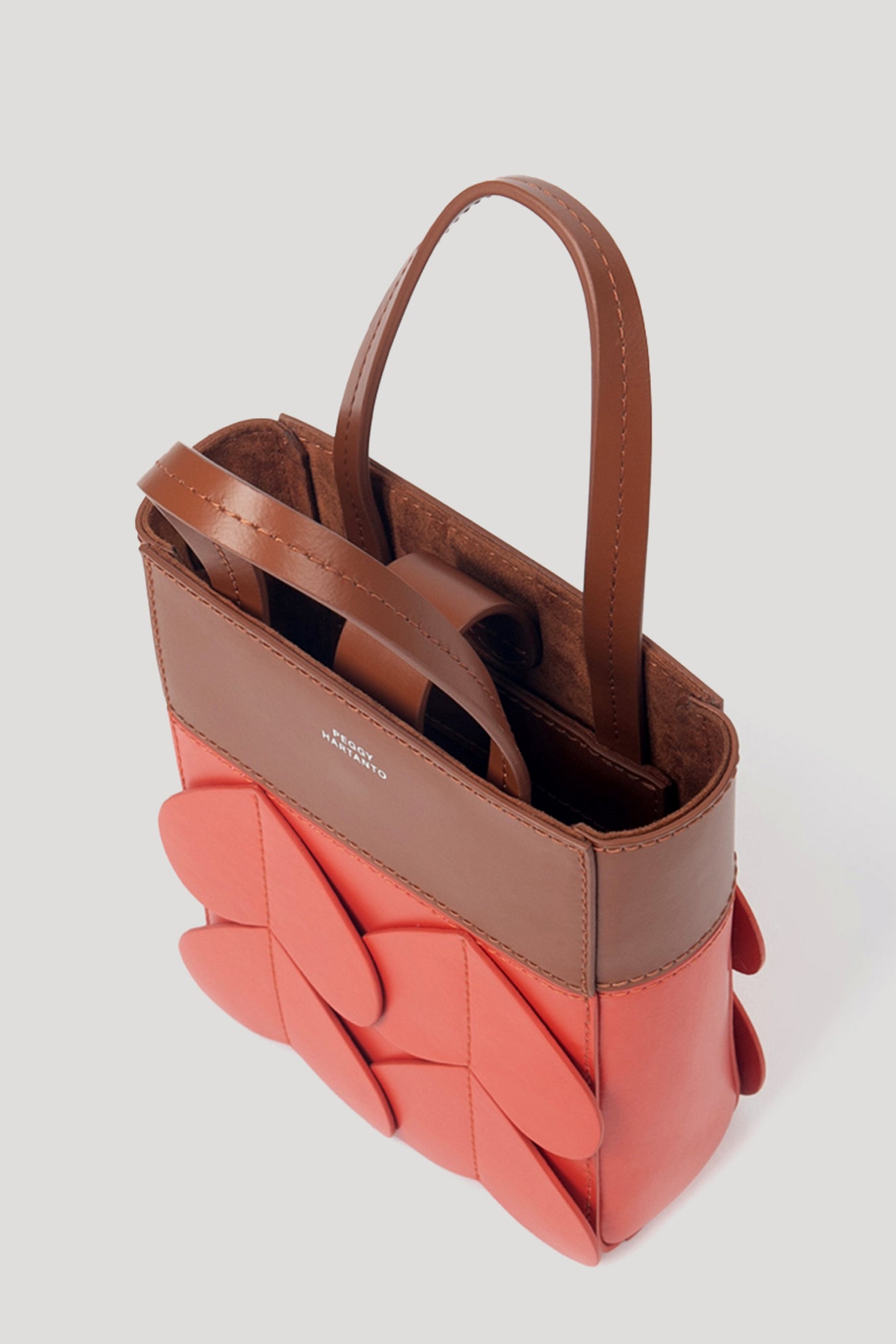 AXIL Mini Bag in Tan/Cinnabar