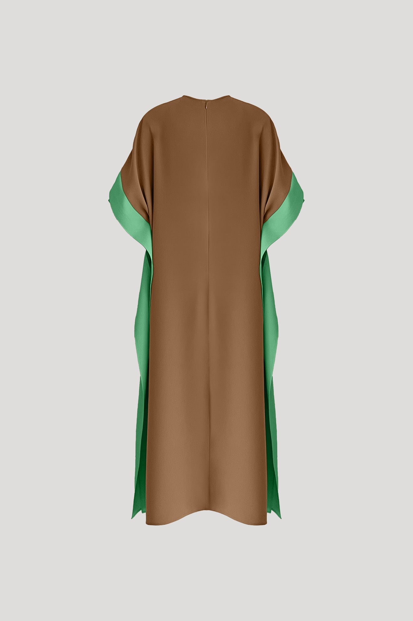 BARNACLE Dress in Tan Brown/Fern Green