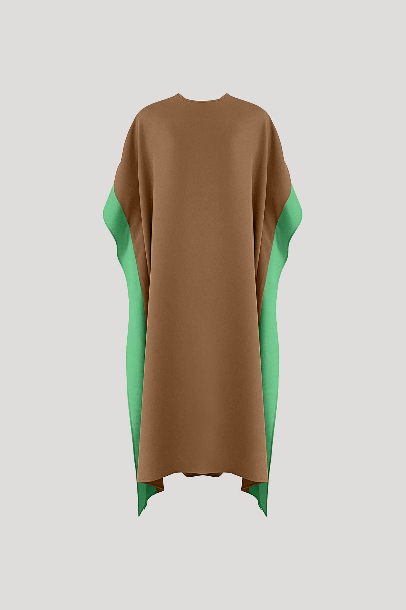 BARNACLE Dress in Tan Brown/Fern Green